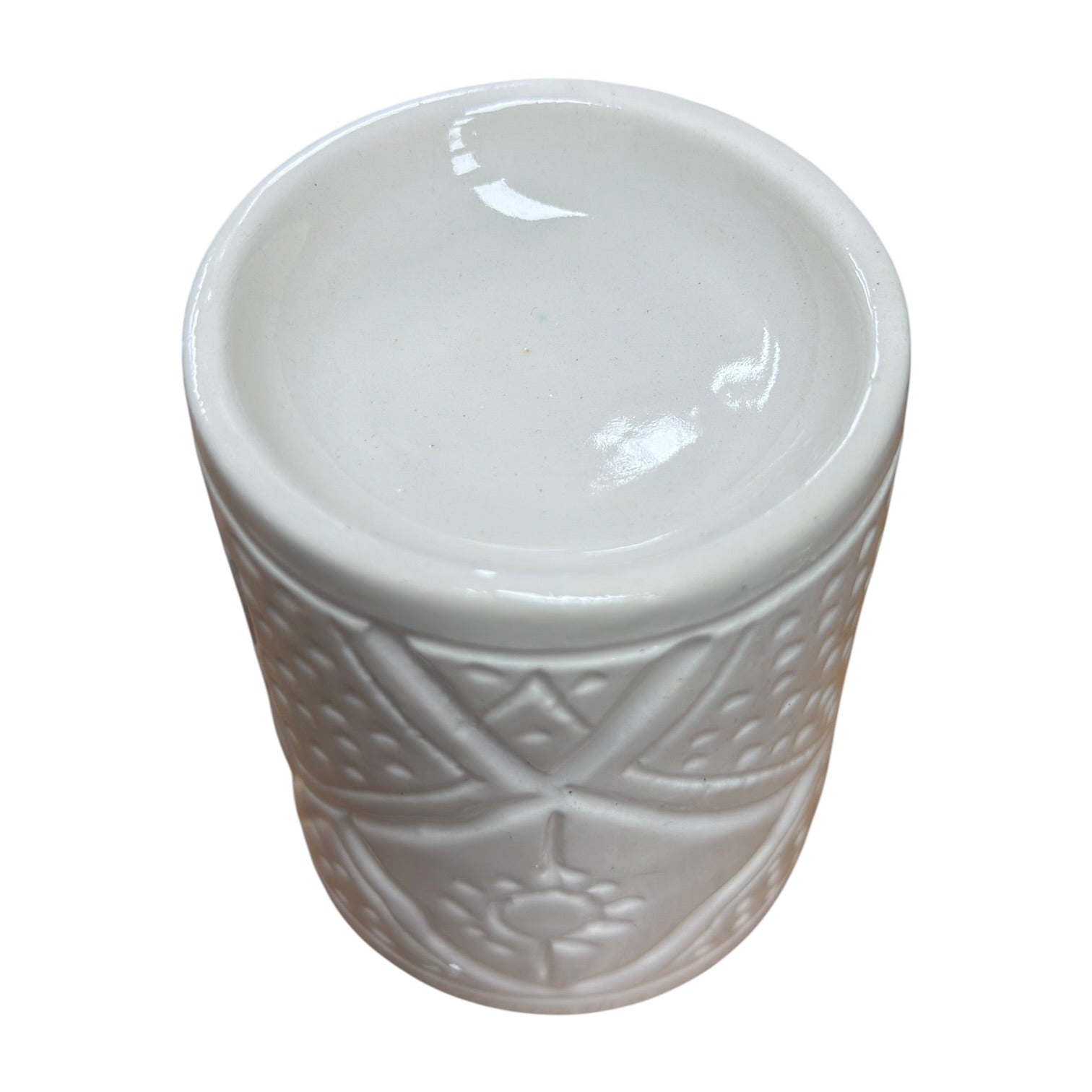 Handcrafted Moroccan Ceramic Aroma Burner – Embossed Design