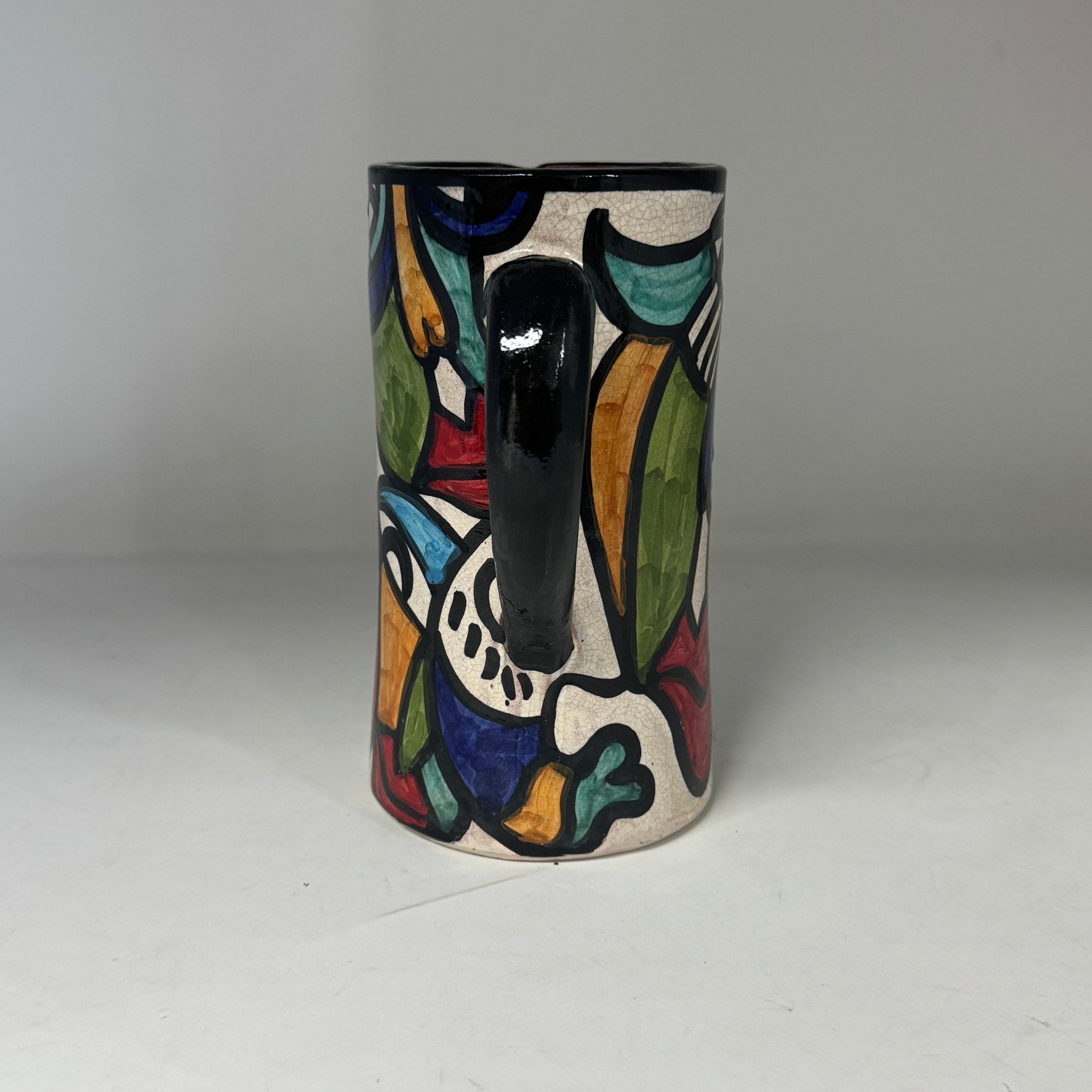 Hand-Painted Cubist Style Jug & Vase - Artisan Stories Collection 2