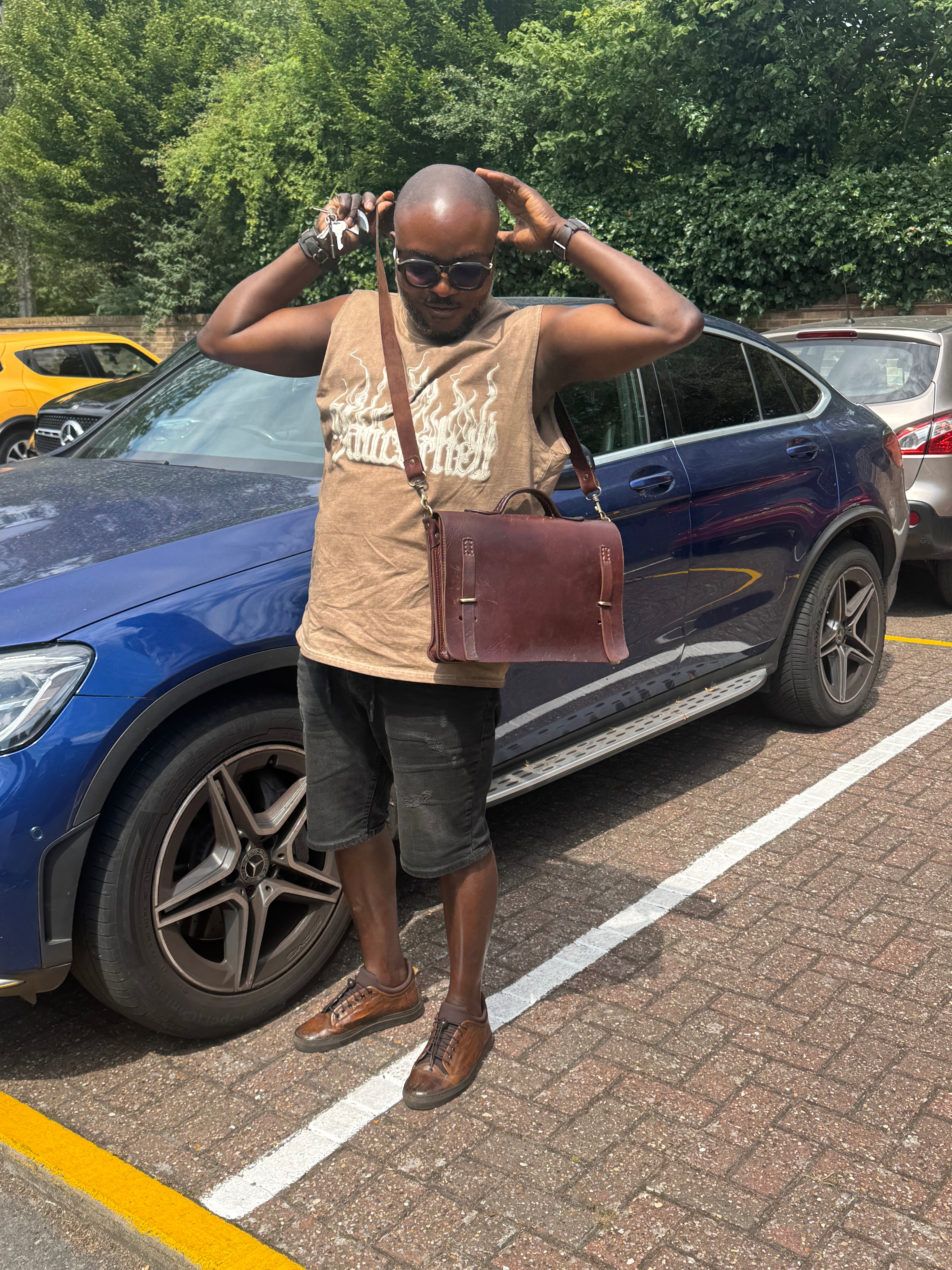 Sac porte-documents Camden Loop - Chocolat