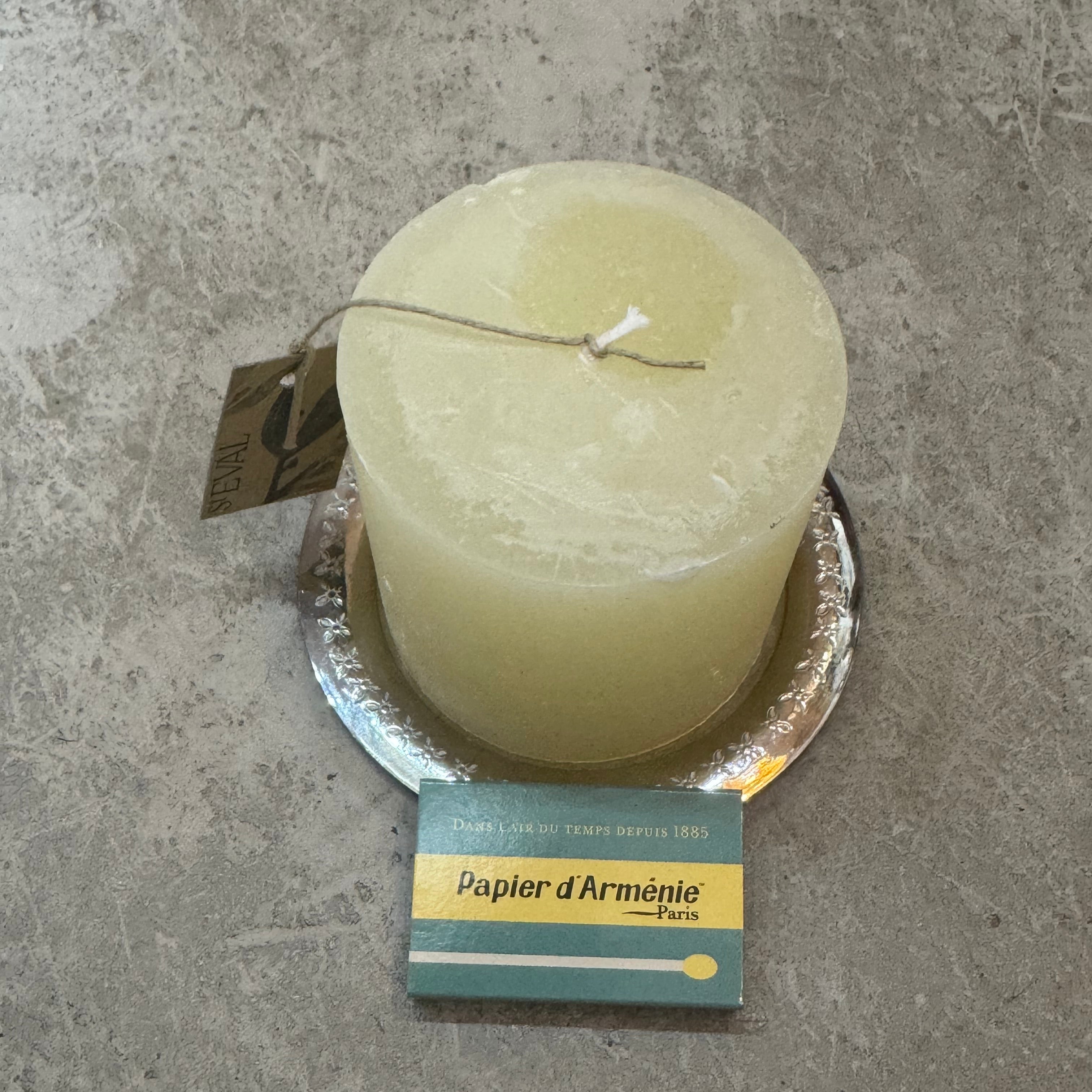 Bay & Rosemary Scented 3"x 3" Pillar Candle