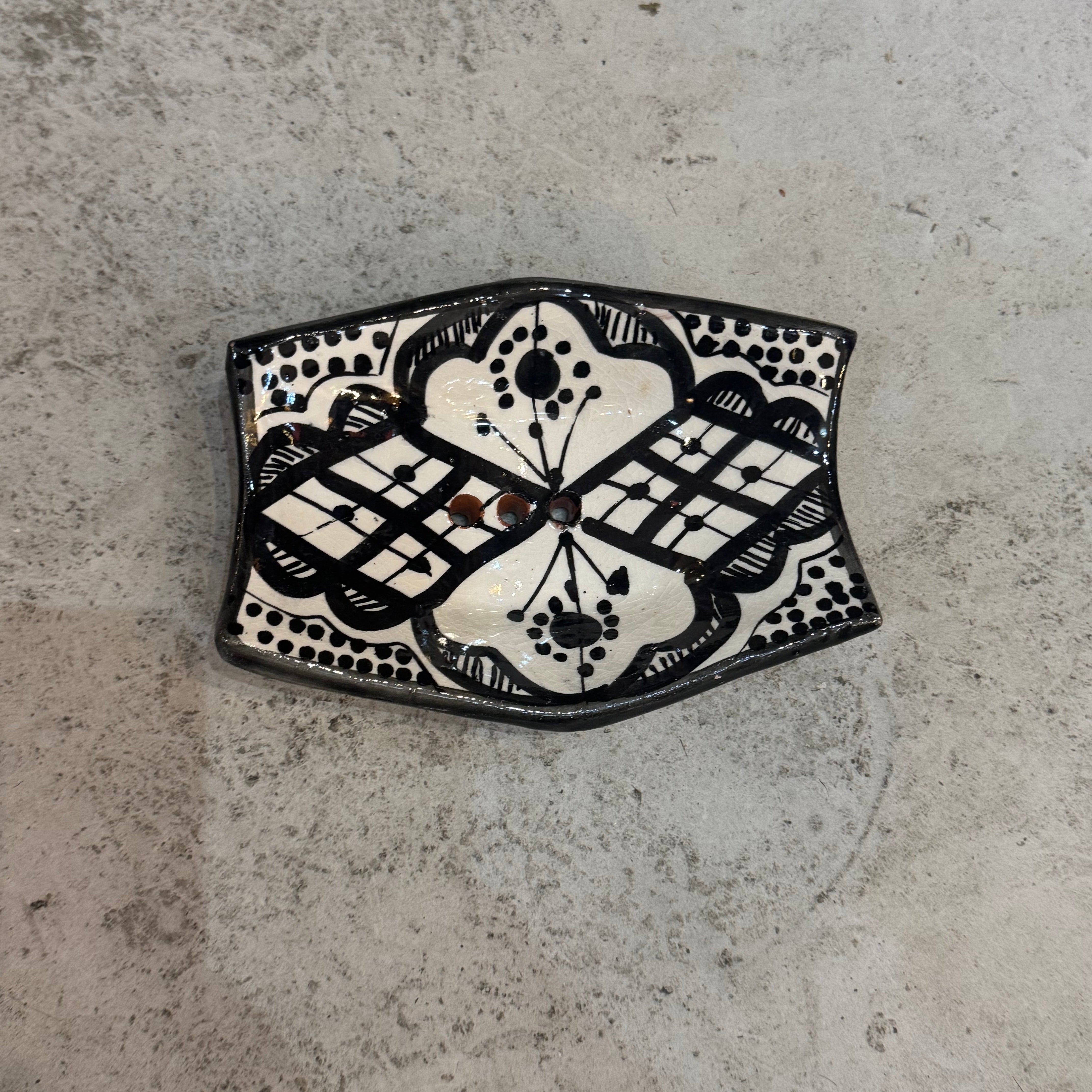 Artisanal handmade design ceramic soap holder