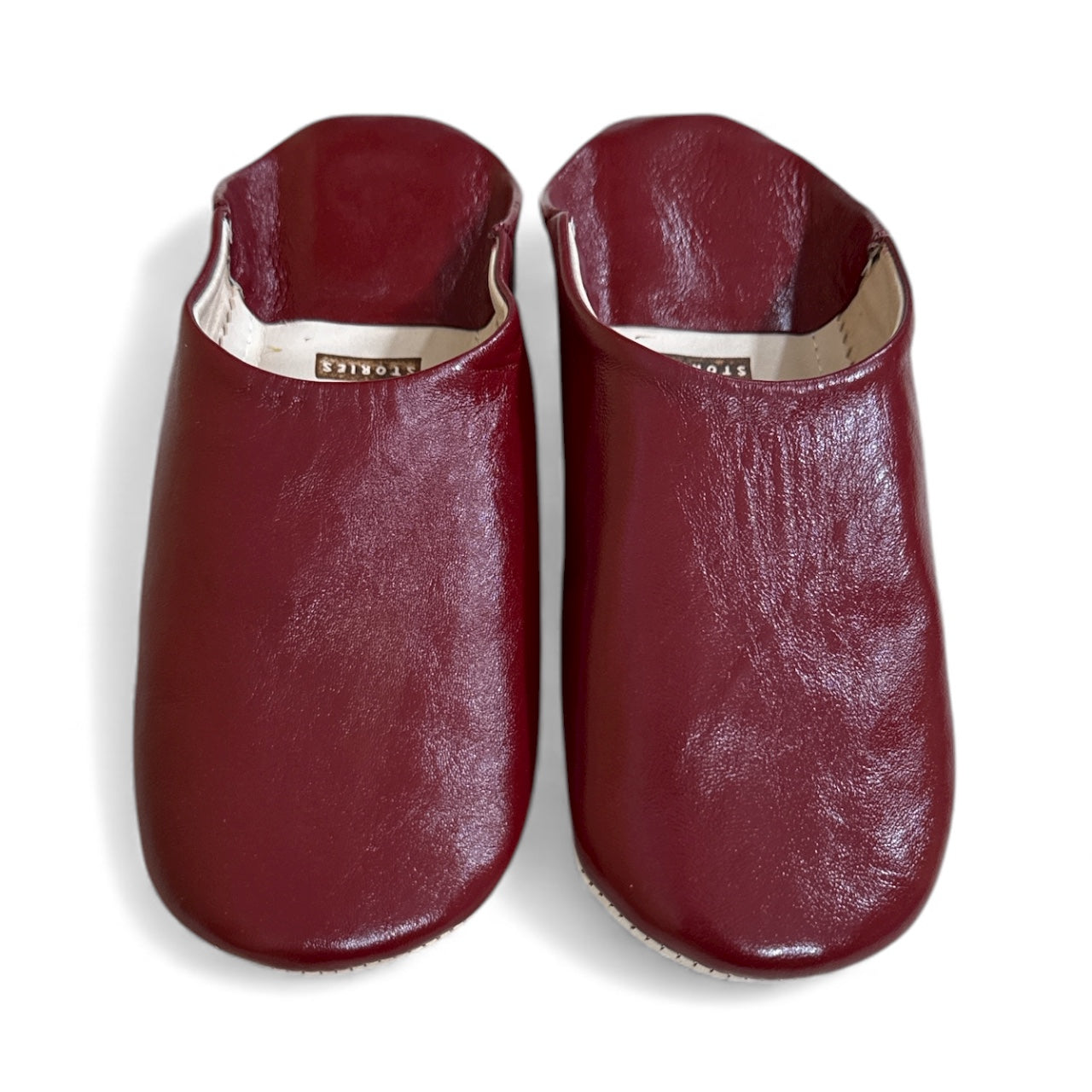 Herren-Slipper aus Leder in Senfgelb