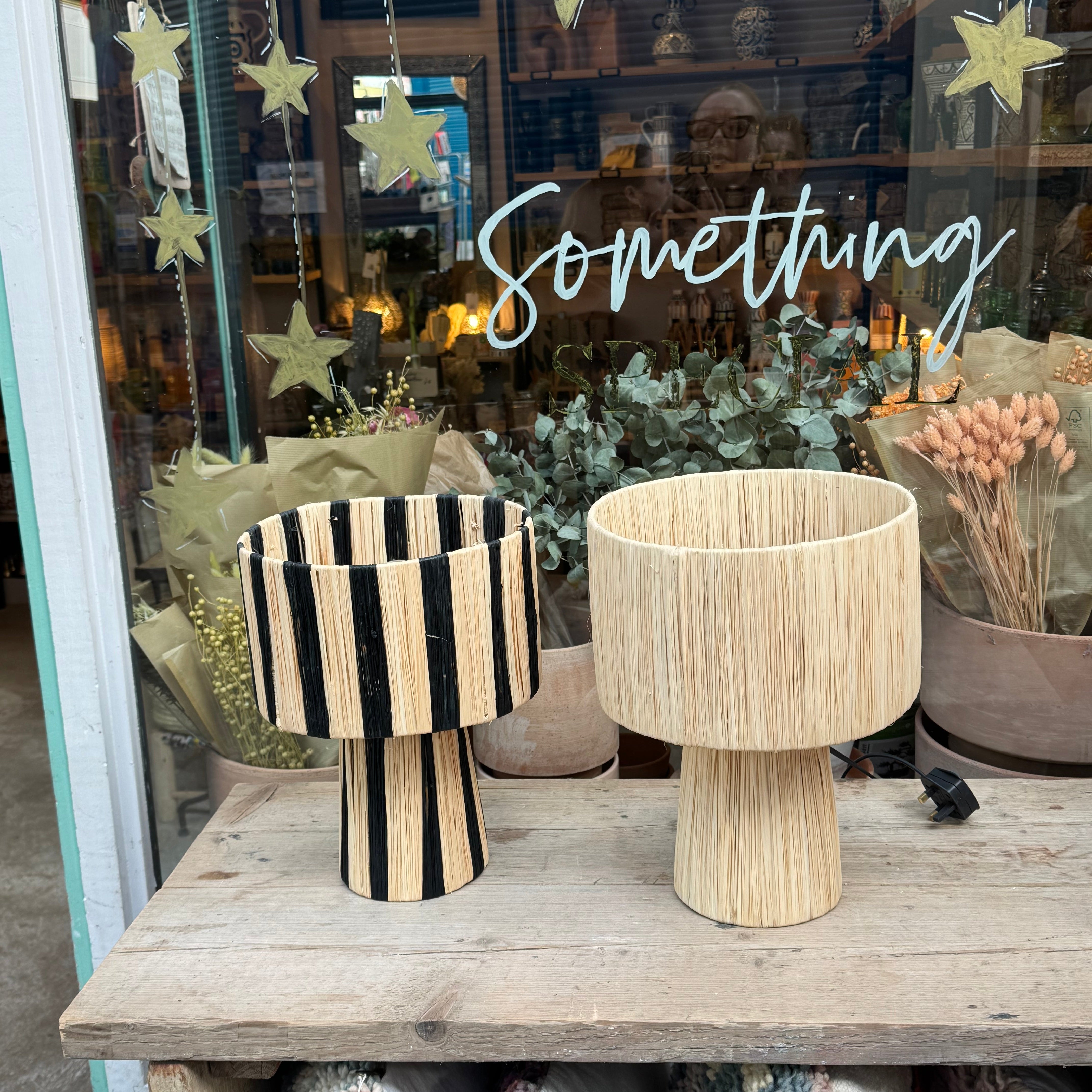 Lampe de table en corde Hex