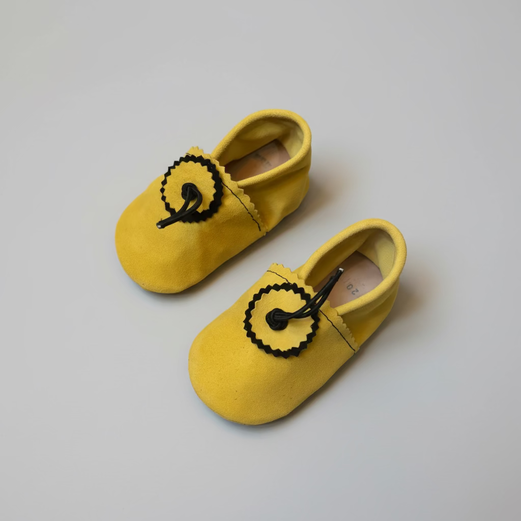 Handmade Moroccan Suede Baby Booties – Soft Sole | 7 Sizes & 4 Colours