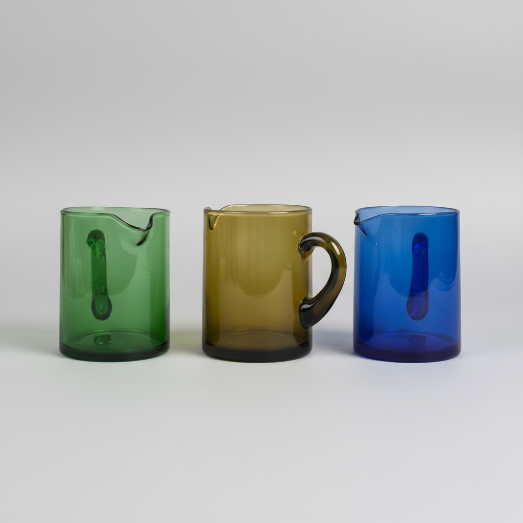 Handcrafted Recycled Glass Pitcher – Small 100cl