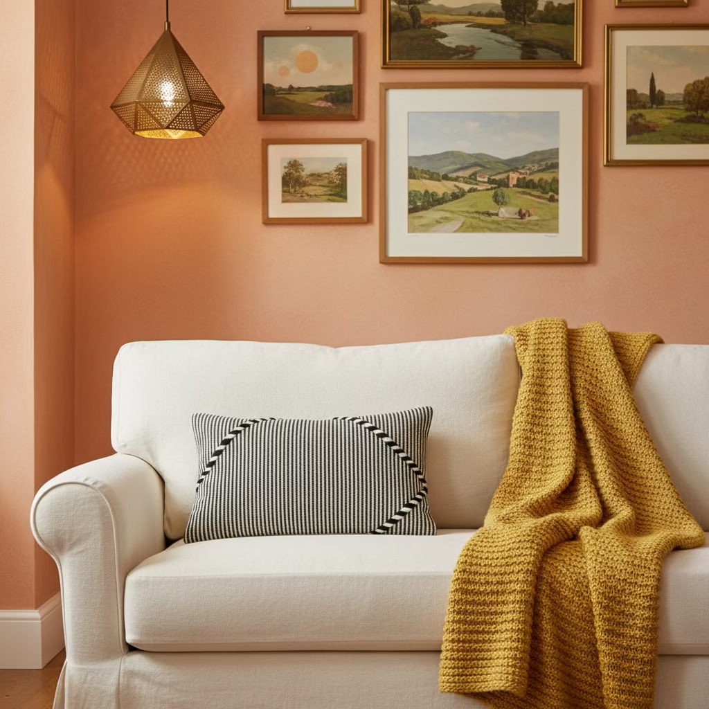 Handmade Boujaad Cushion Cover – Black & White Striped 57×39cm