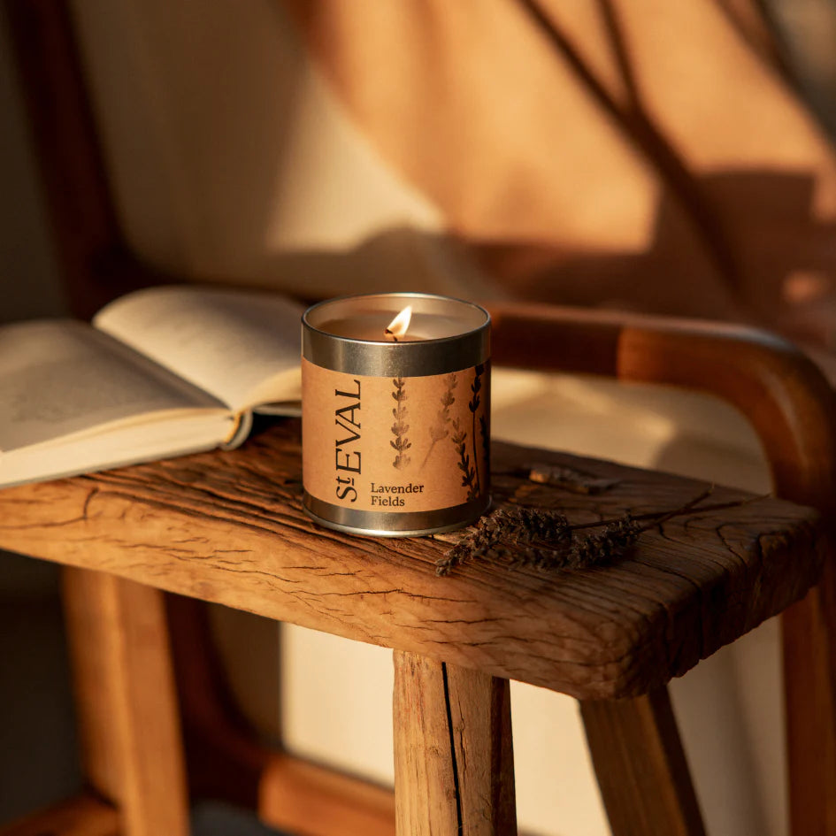 St. Eval Duftkerze aus Blech – Lavendel