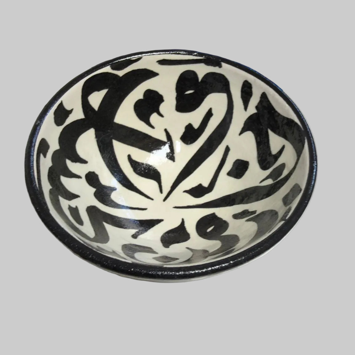 Arabic Calligraphic Design Ceramic Bowl – Handpainted (Small / Medium / Large)
