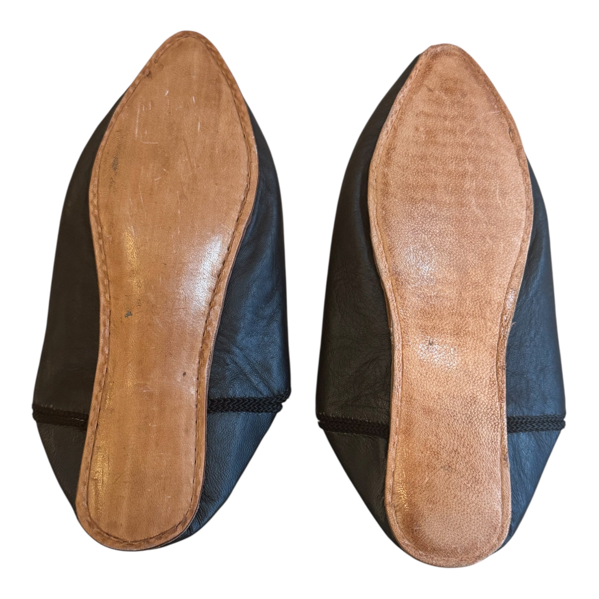 Women’s Moroccan Pointed Babouche Slipper- Black