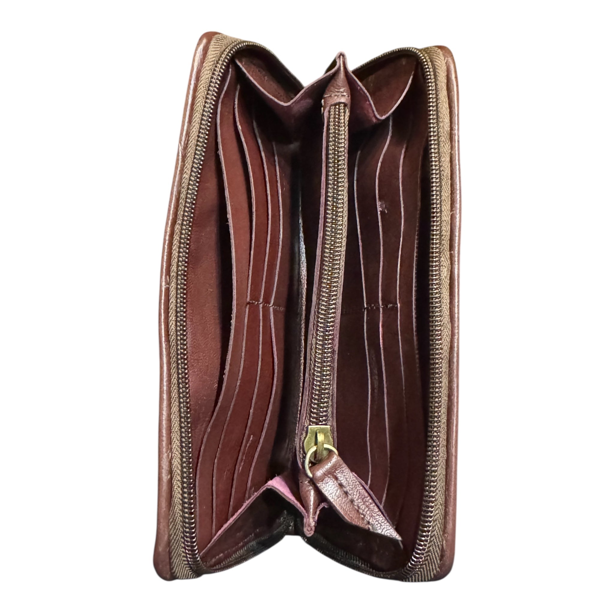 Handwoven Leather Zip-Around Clutch Wallet – Artisan Made (6 Colours)