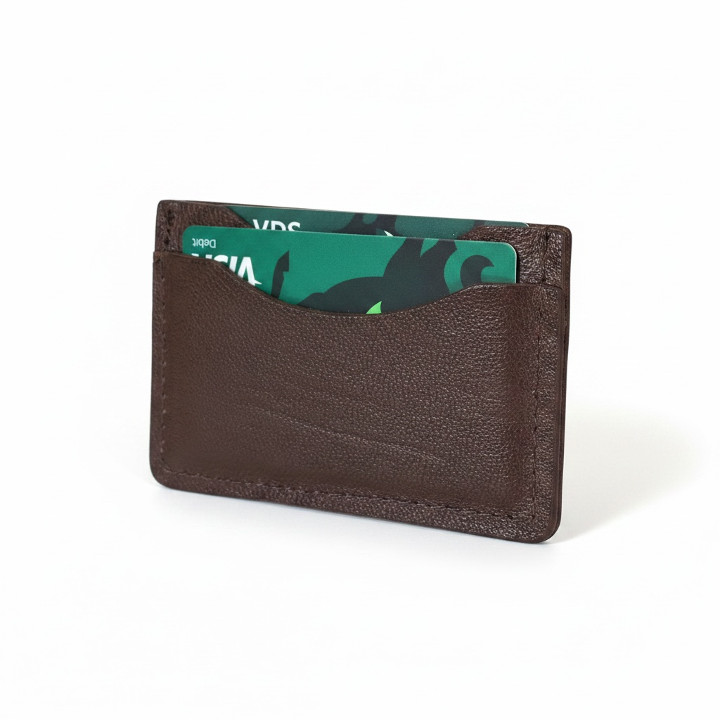 Artisan Stories Handmade Leather Card Holder – 4 Slots