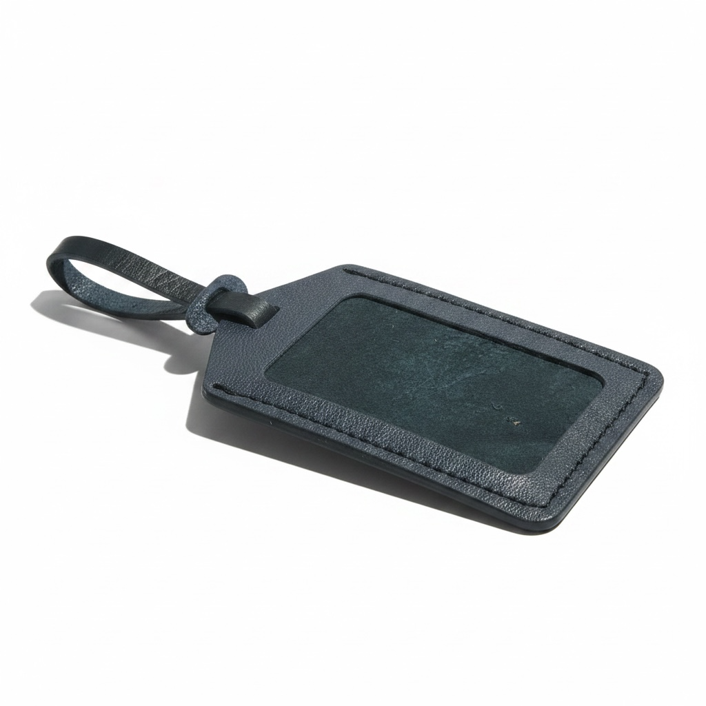 Handmade Leather Luggage Tag & Card Holder – Travel ID Tag – Artisan Stories