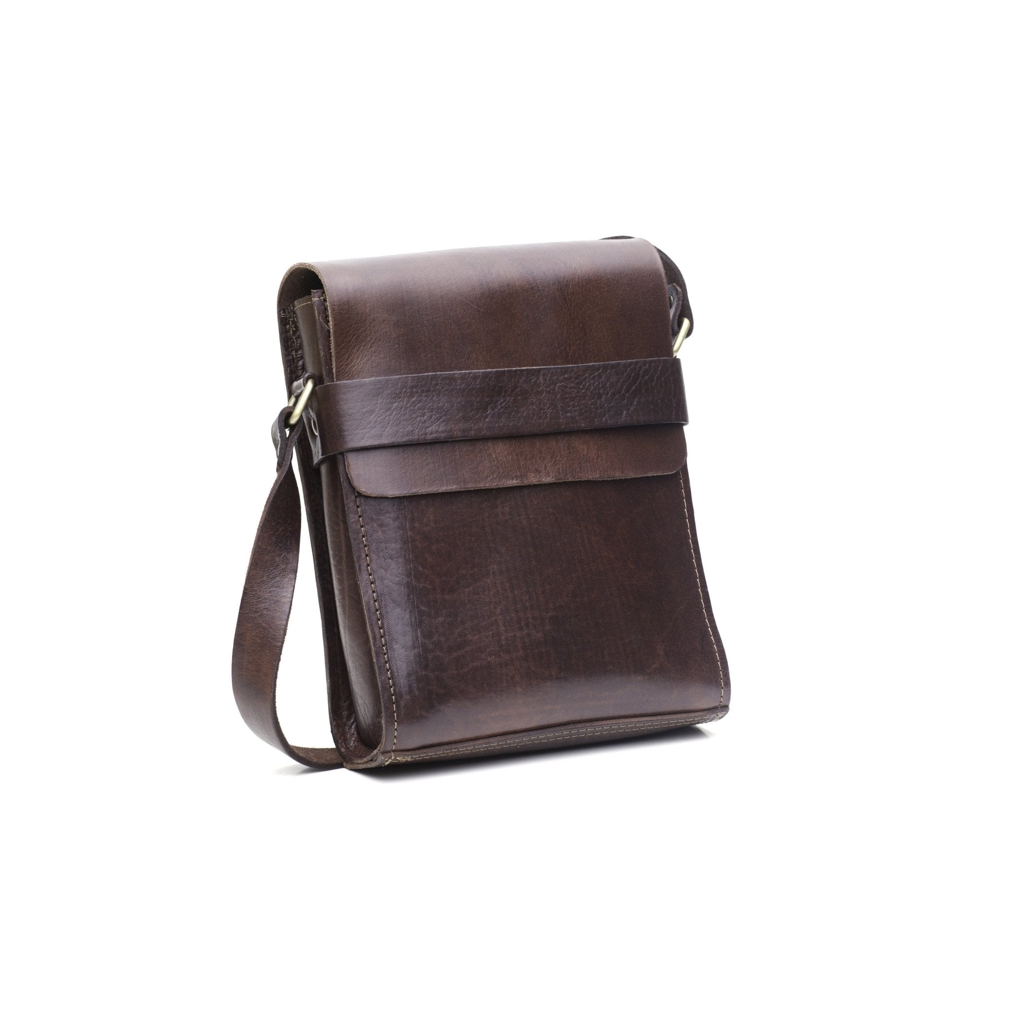 Dark Brown Leather City Bag - Artisan Stories
