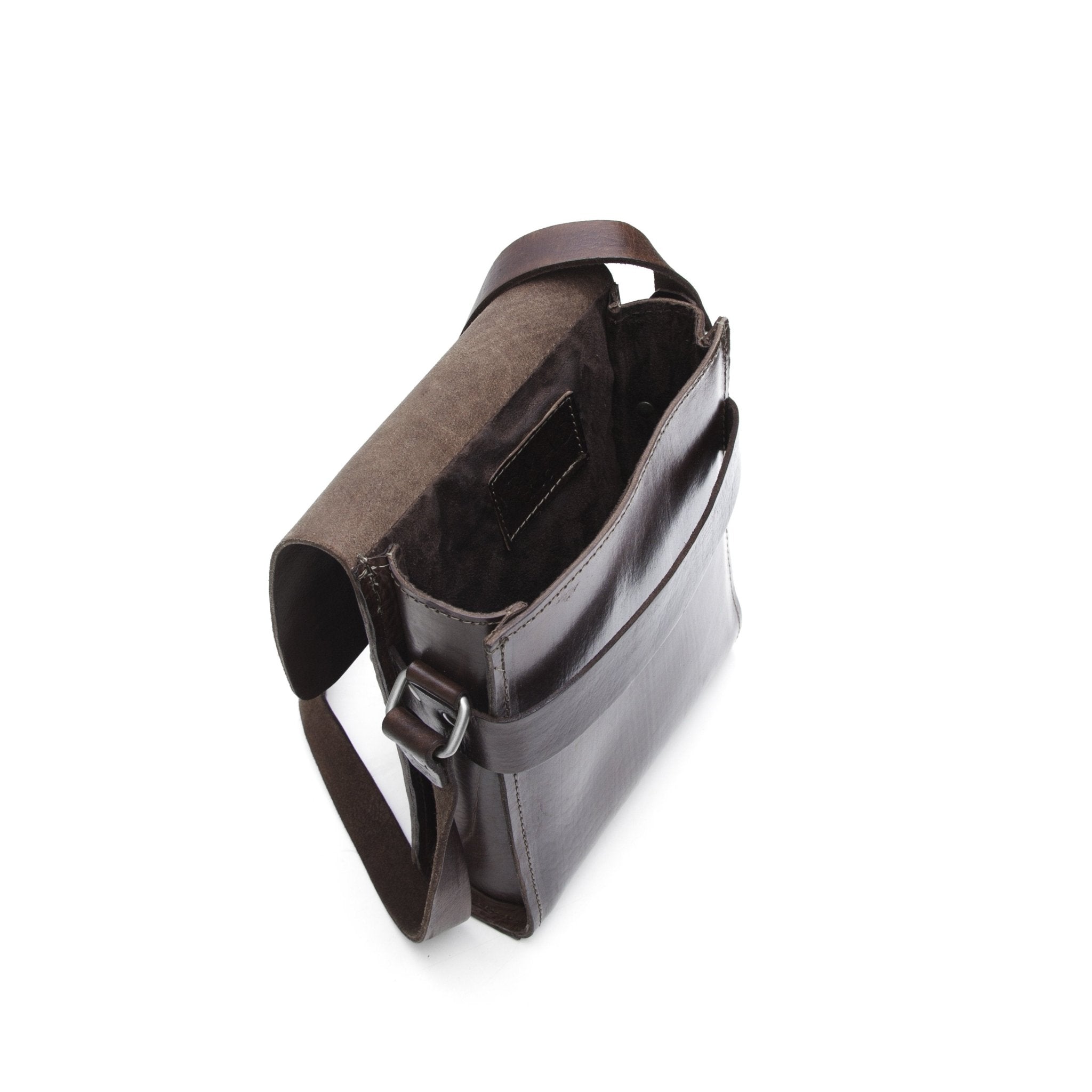 Dark Brown Leather City Bag - Artisan Stories