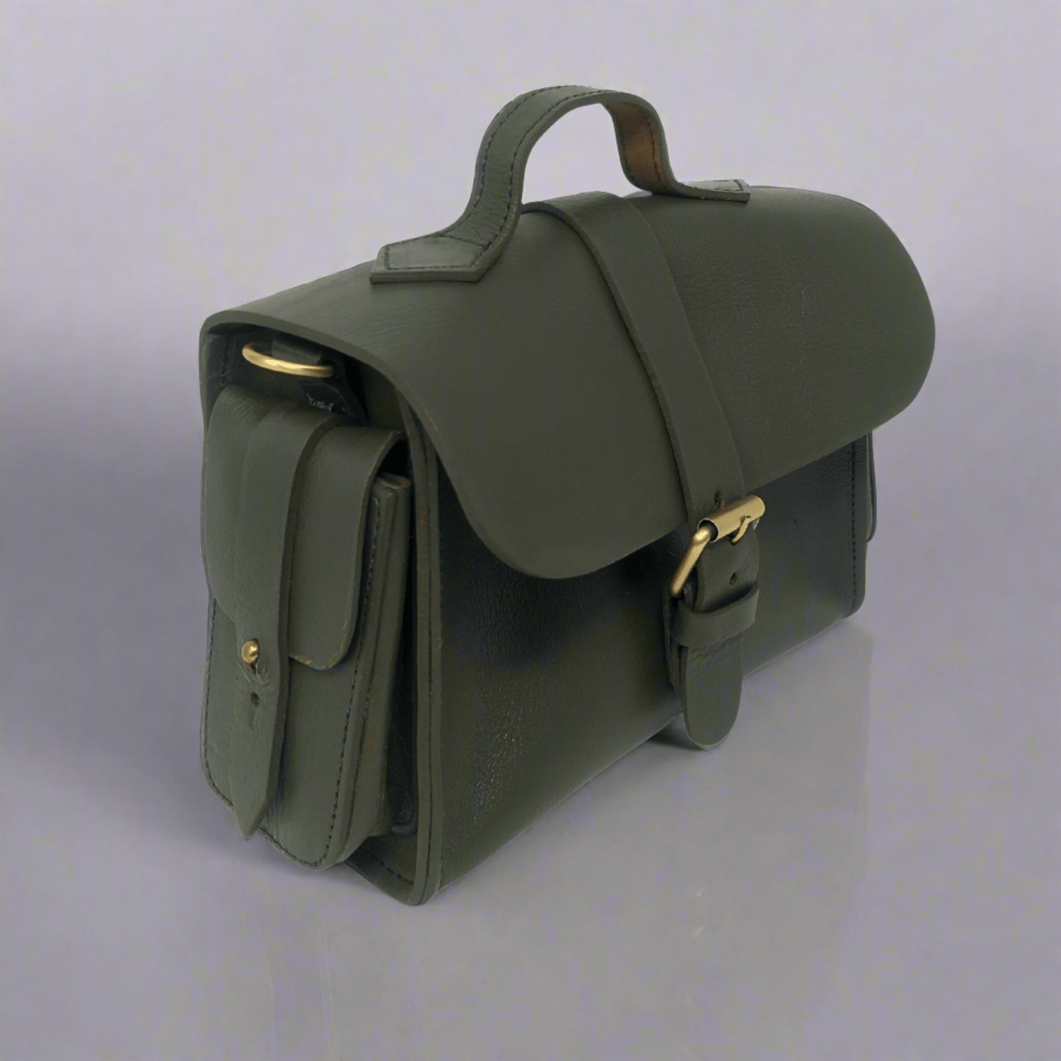 Flora Leather Handbag - Green - Artisan Stories