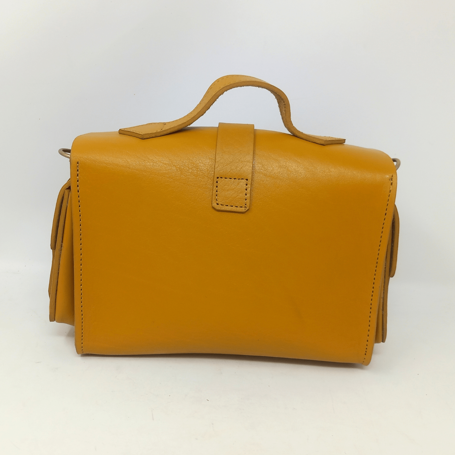 Flora Leather Handbag - yellow - Artisan Stories