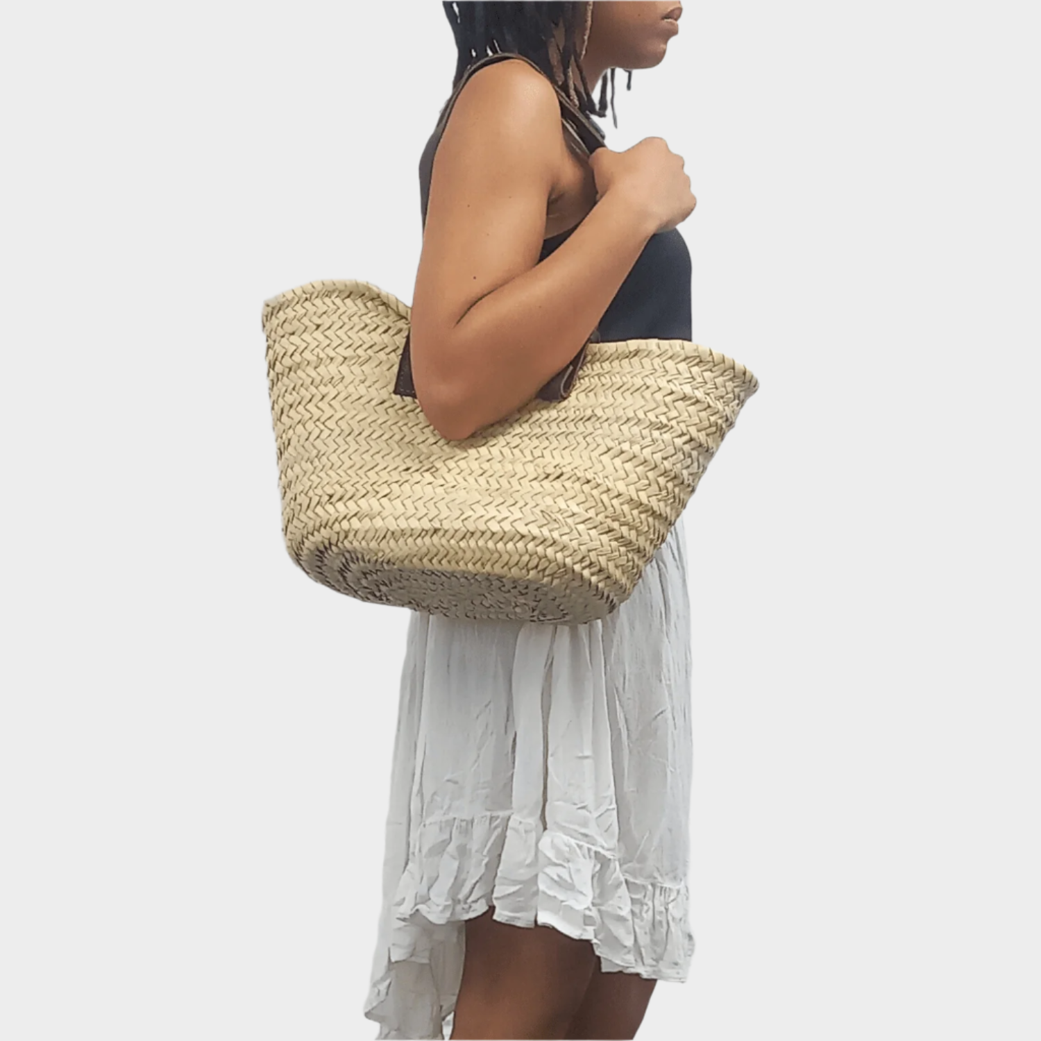 French Basket adjustable Leather Handles - Artisan Stories