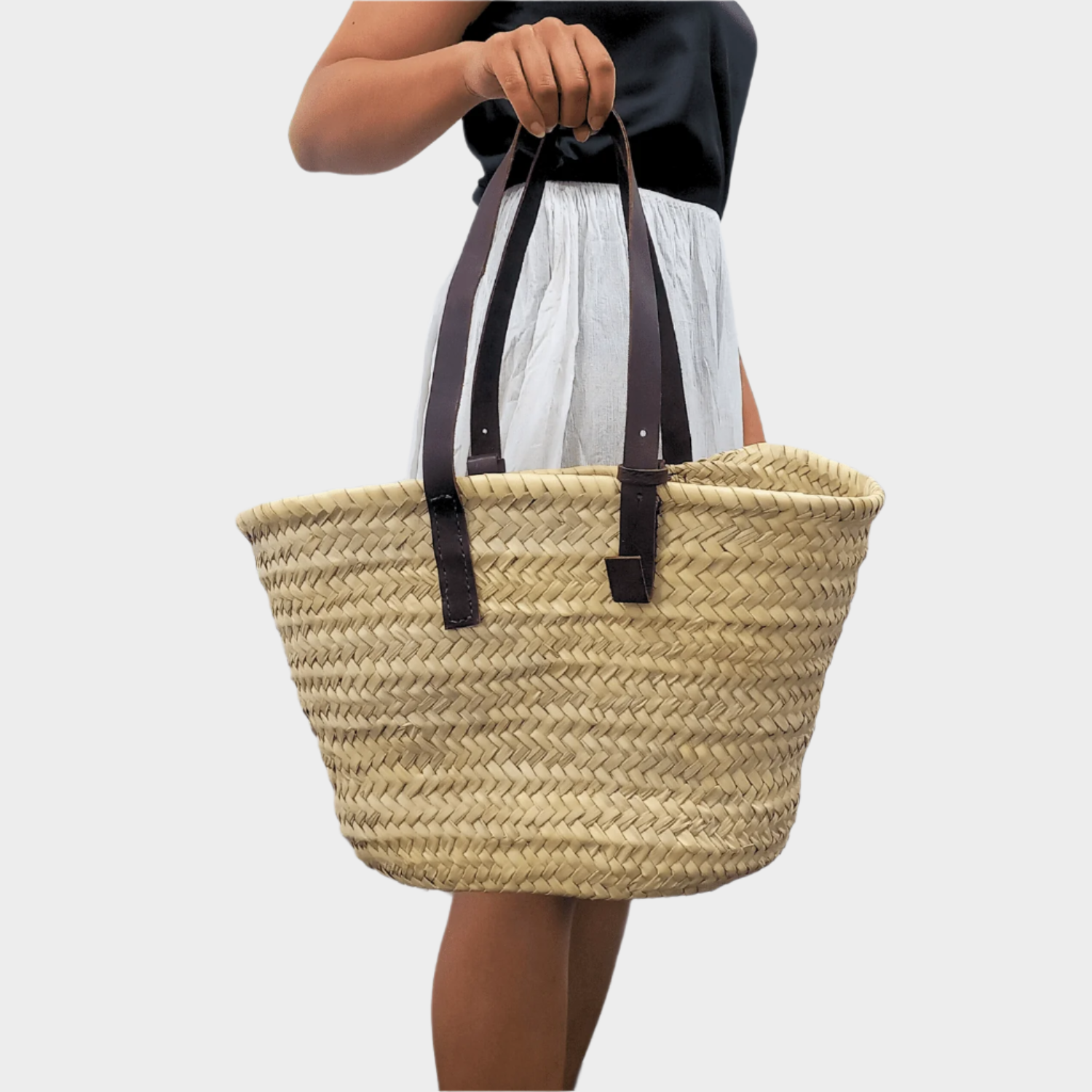French Basket adjustable Leather Handles - Artisan Stories