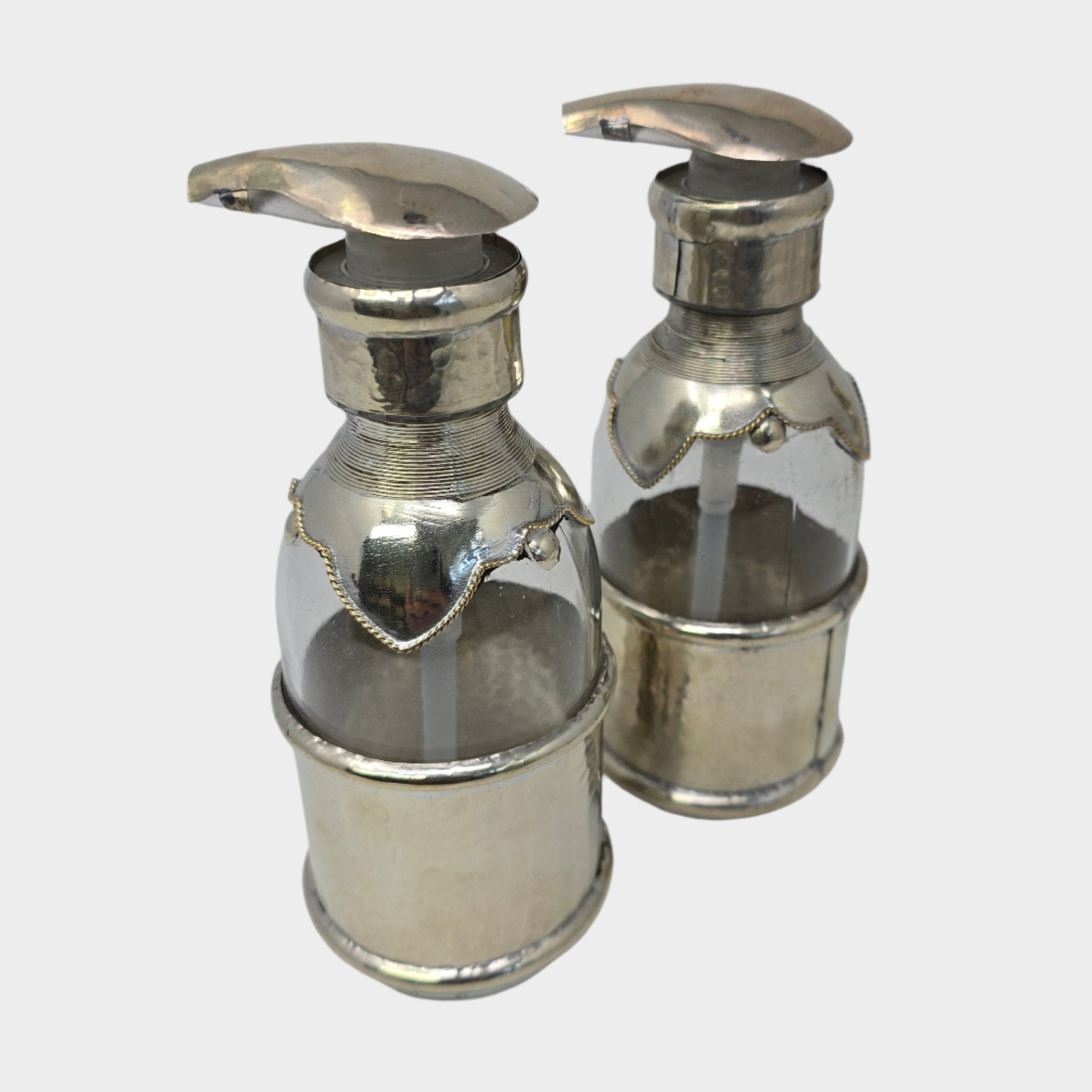 Hand - Hammered Moroccan Glass Soap Dispenser - Artisan Stories