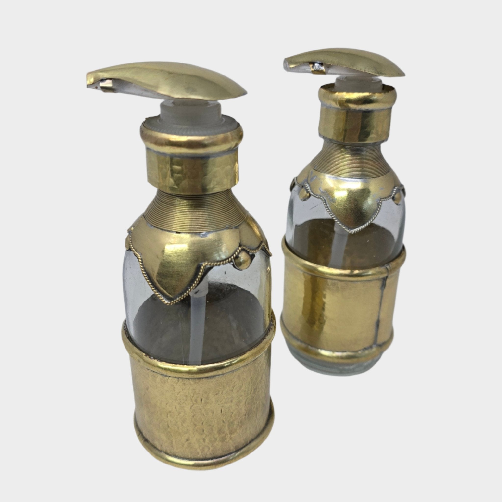 Hand - Hammered Moroccan Glass Soap Dispenser - Artisan Stories