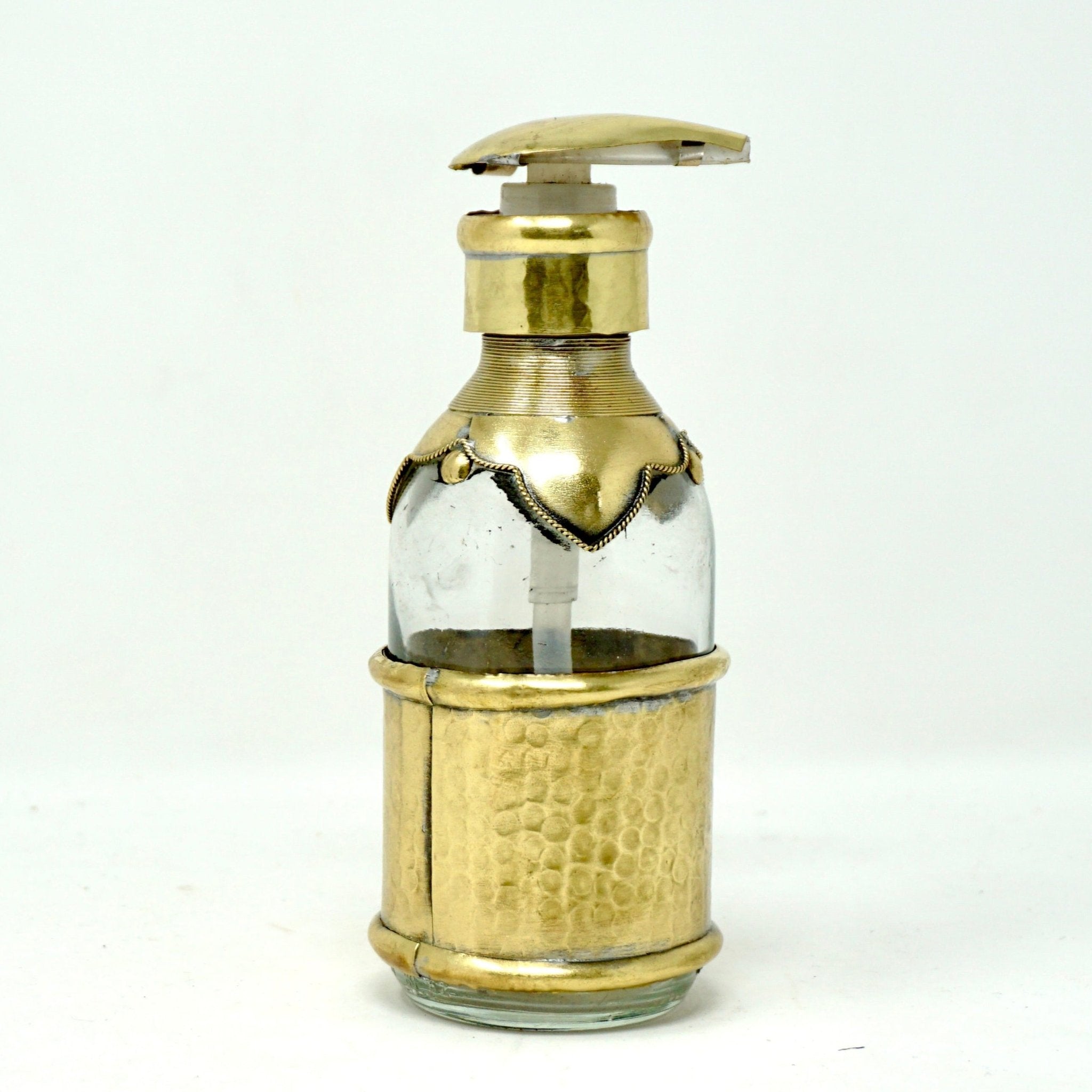 Hand - Hammered Moroccan Glass Soap Dispenser - Artisan Stories