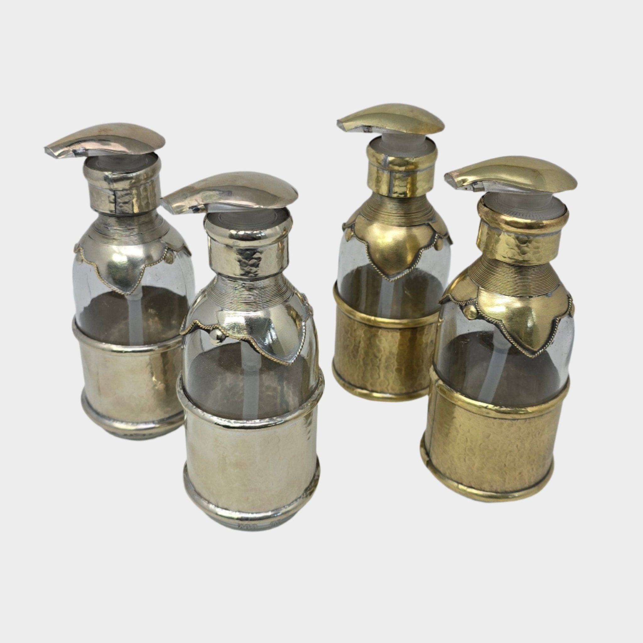 Hand - Hammered Moroccan Glass Soap Dispenser - Artisan Stories