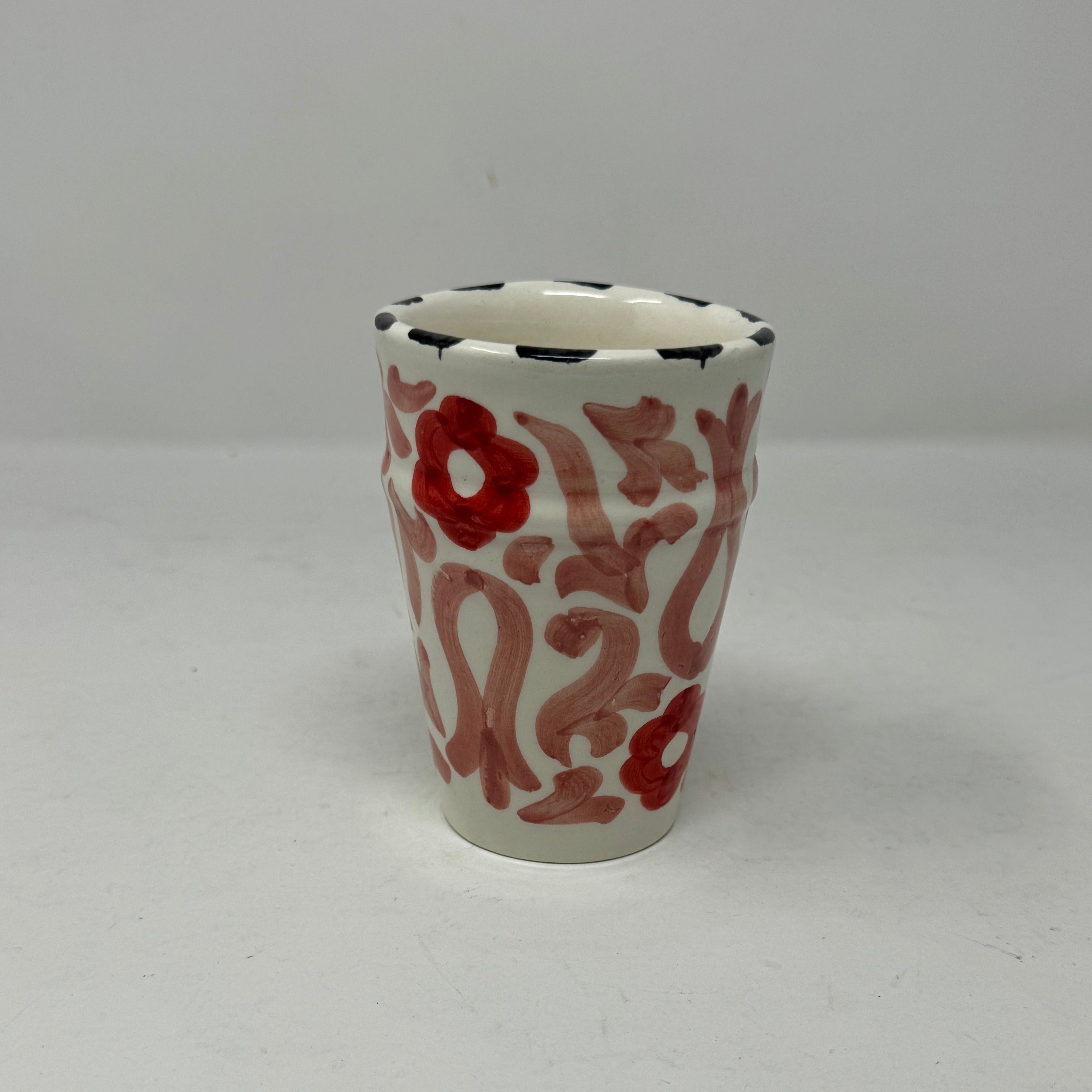 Large Ceramic daisy beldi cup