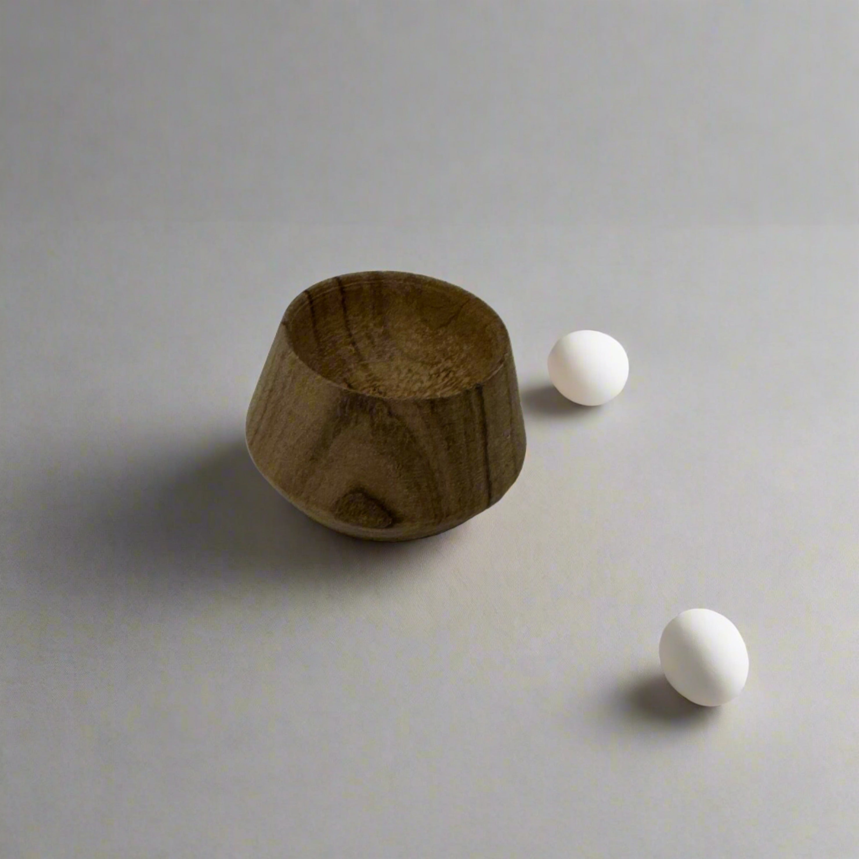Handmade Walnut Wood Egg Cup | Modern Artisan Kitchenware