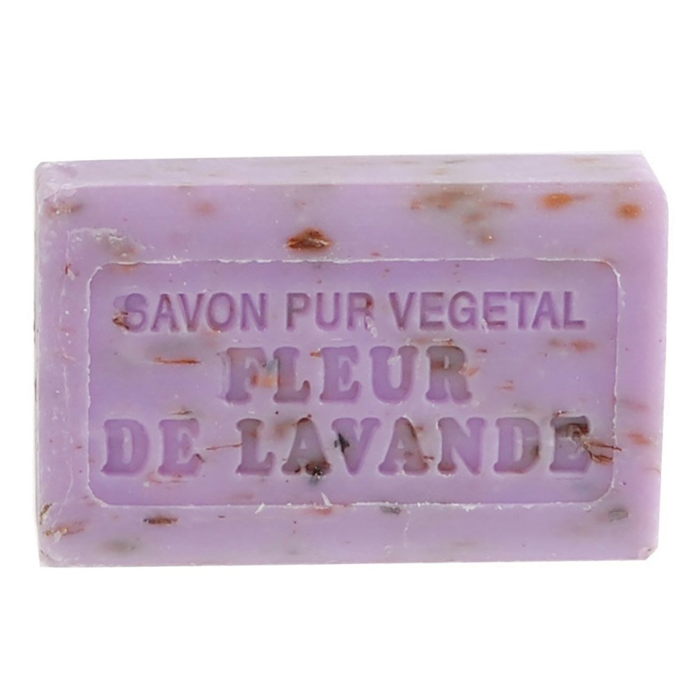 Lavender Exfoliating Marseille Soap Bar – Natural French Soap with Lavender Flowers