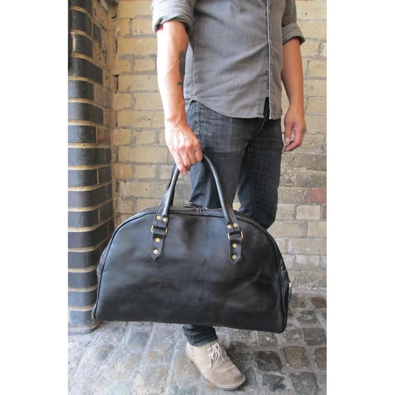 Bowler-Reisetasche – Hellbraun