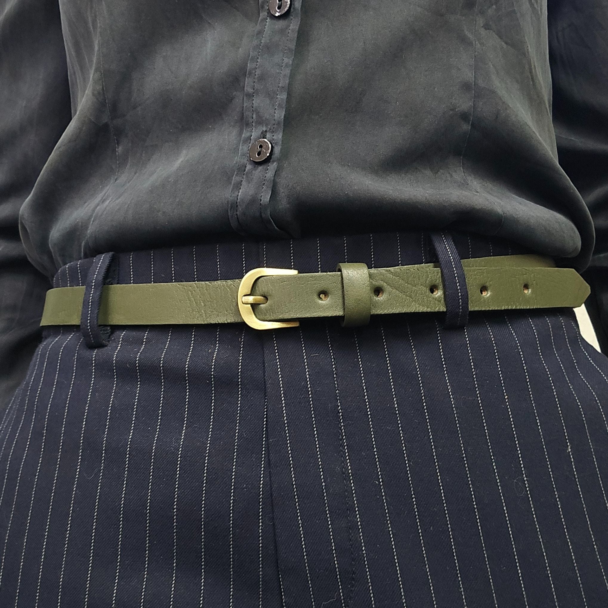 New Skinny leather belt - Artisan Stories