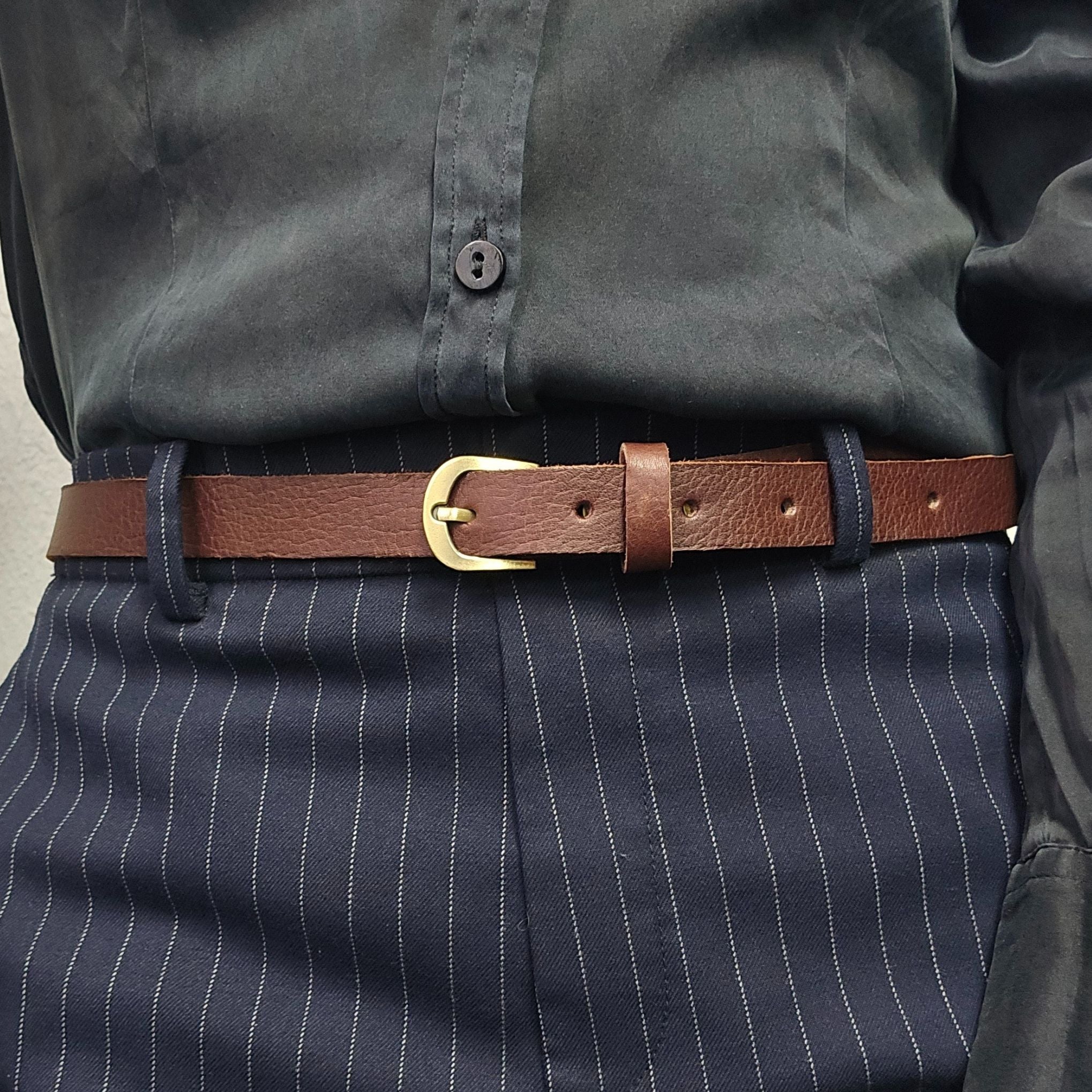 New Skinny leather belt - Artisan Stories