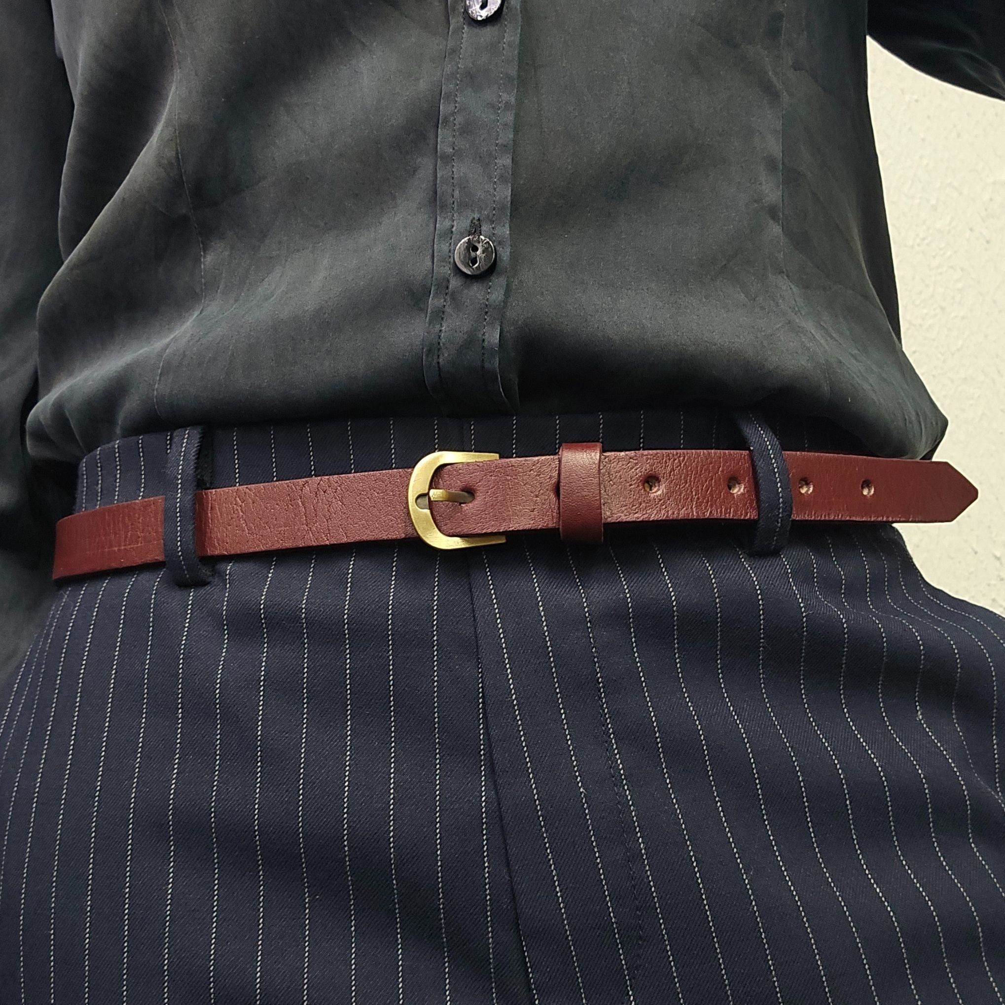 New Skinny leather belt - Artisan Stories