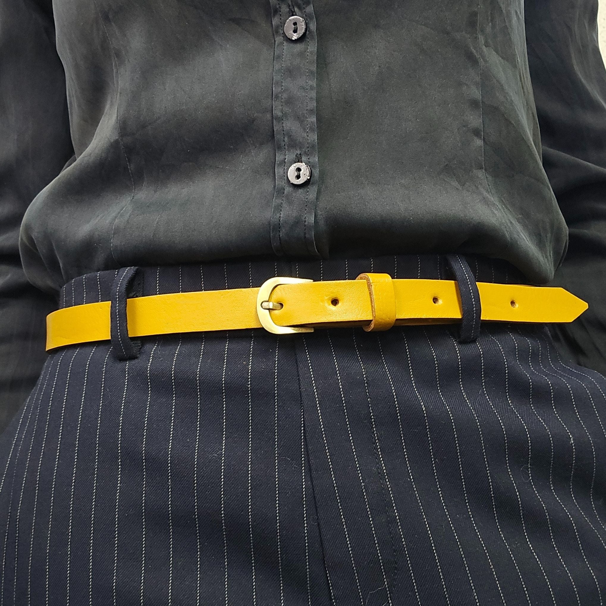 New Skinny leather belt - Artisan Stories