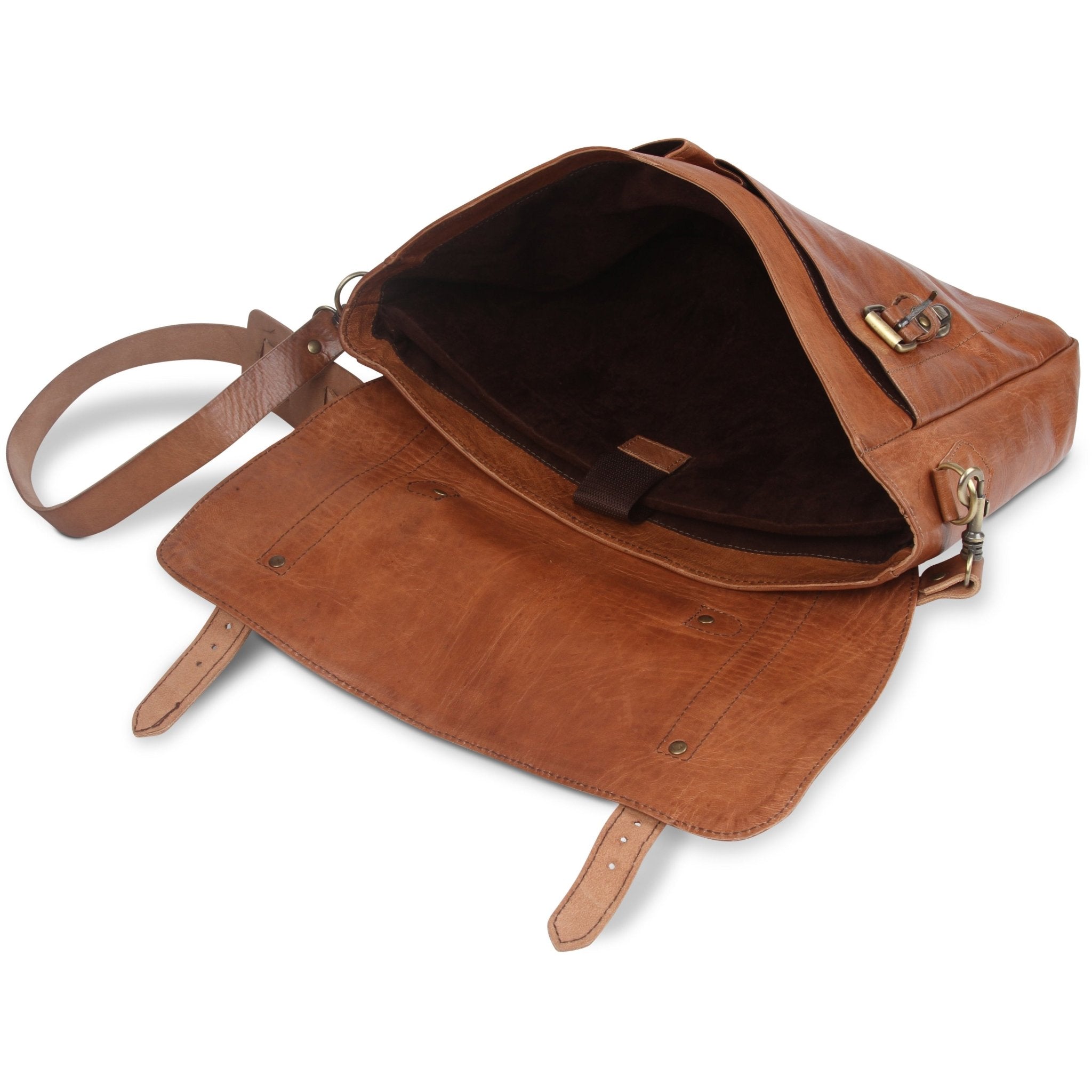Oxford Briefcase Bag - Tan - Artisan Stories