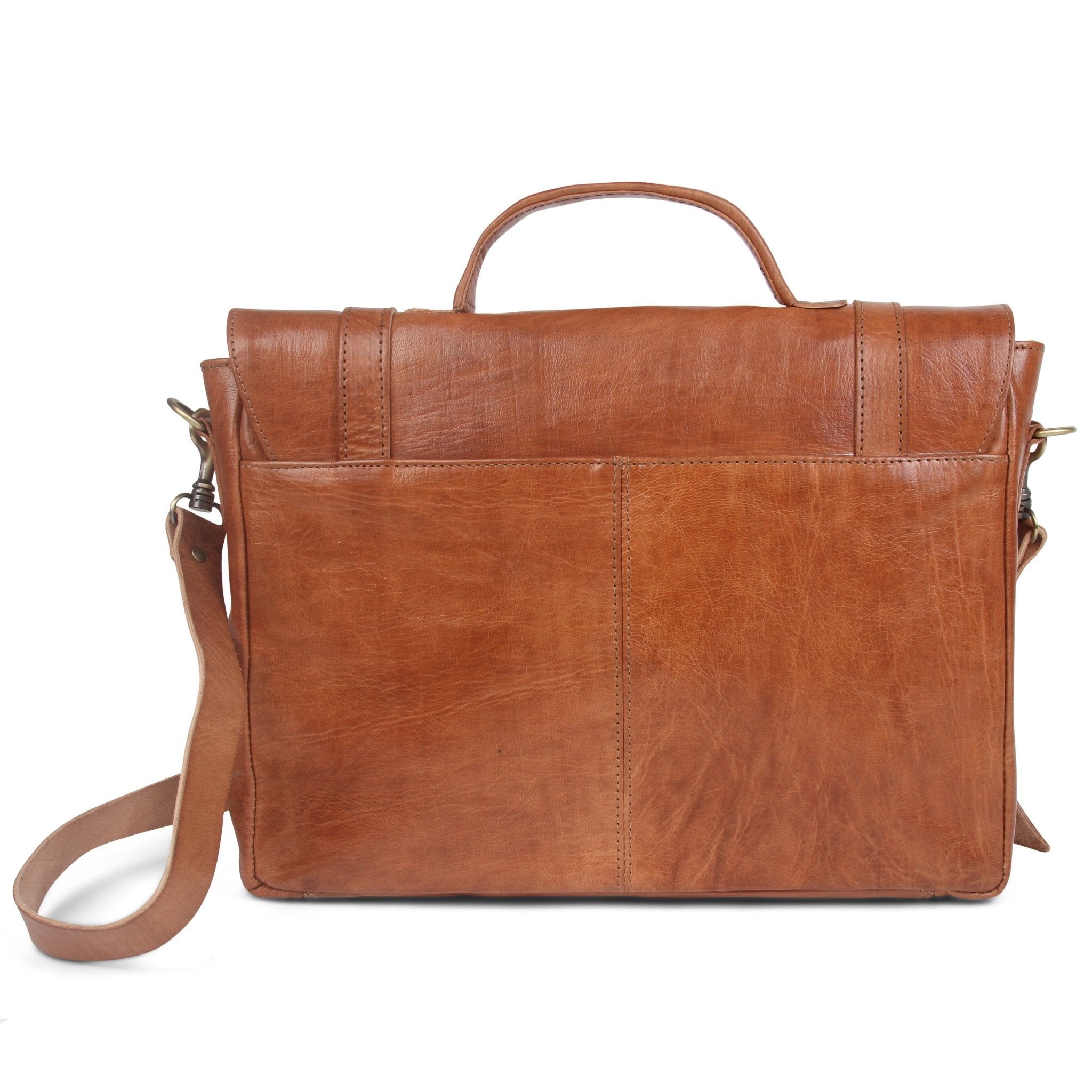 Oxford Briefcase Bag - Tan - Artisan Stories