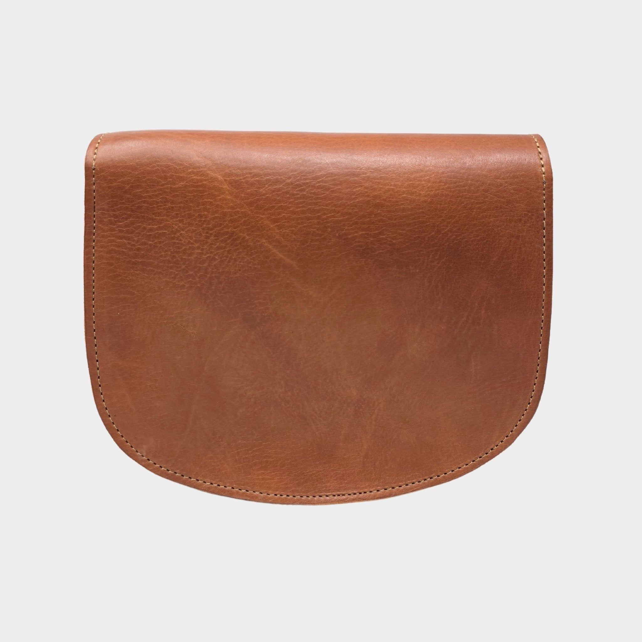 Sam Tan Leather crossbody Saddle Bag - Artisan Stories