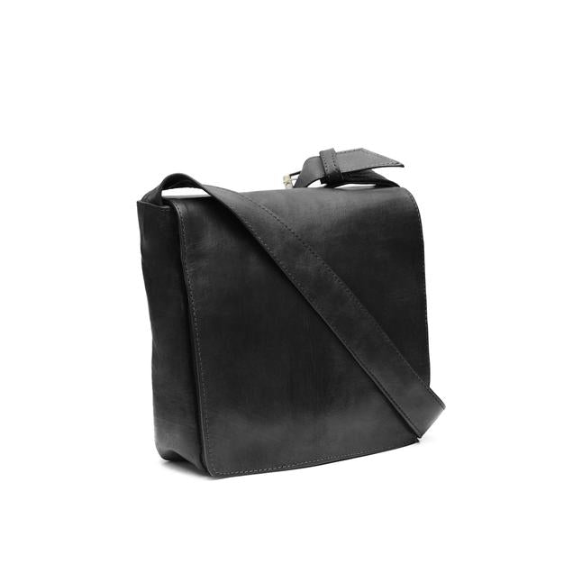 Small Black Harley Leather Reporter Bag - Artisan Stories
