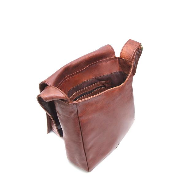 Small Light Brown Harley Leather Bag - Artisan Stories