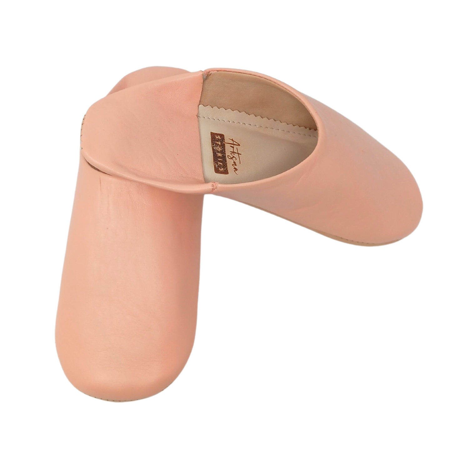 Women's leather slippers Pale Pink