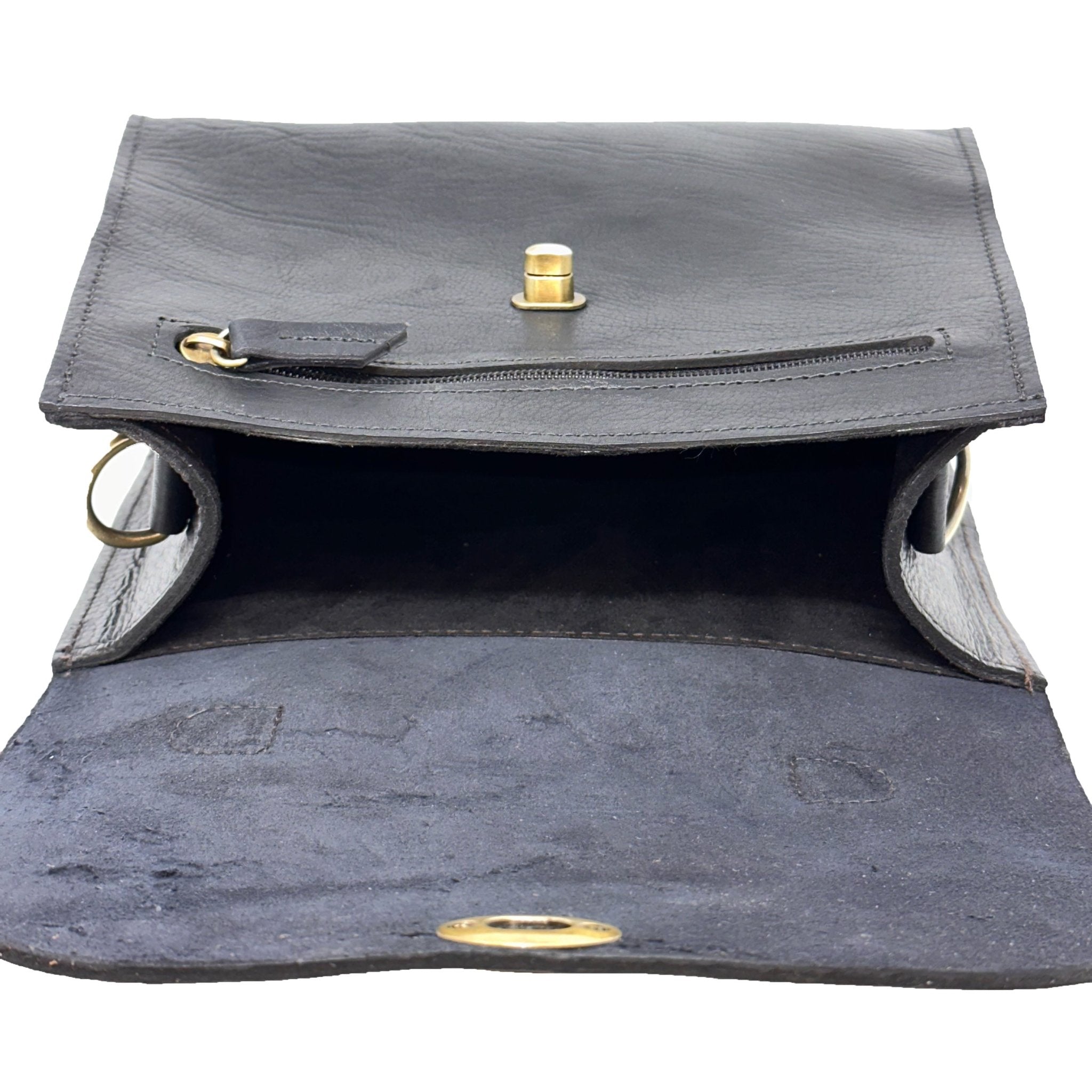 Vicky Black Leather Handbag - Artisan Stories