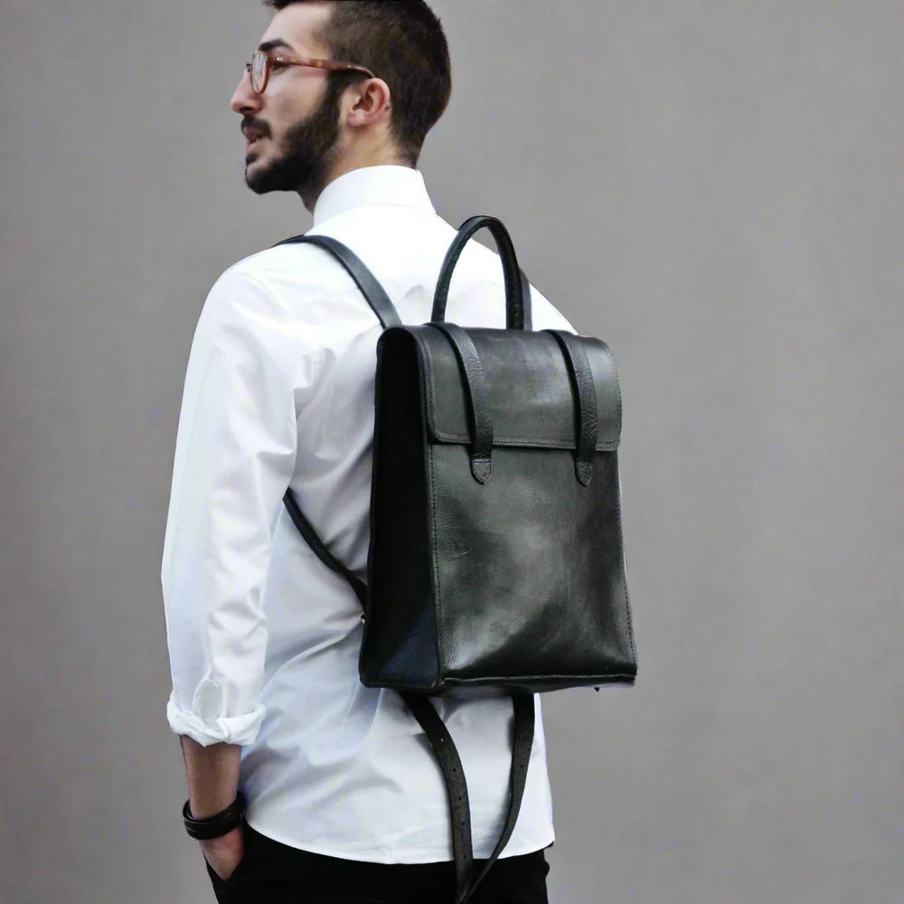 Bowie Handmade Leather Backpack – Full-Grain Cowhide