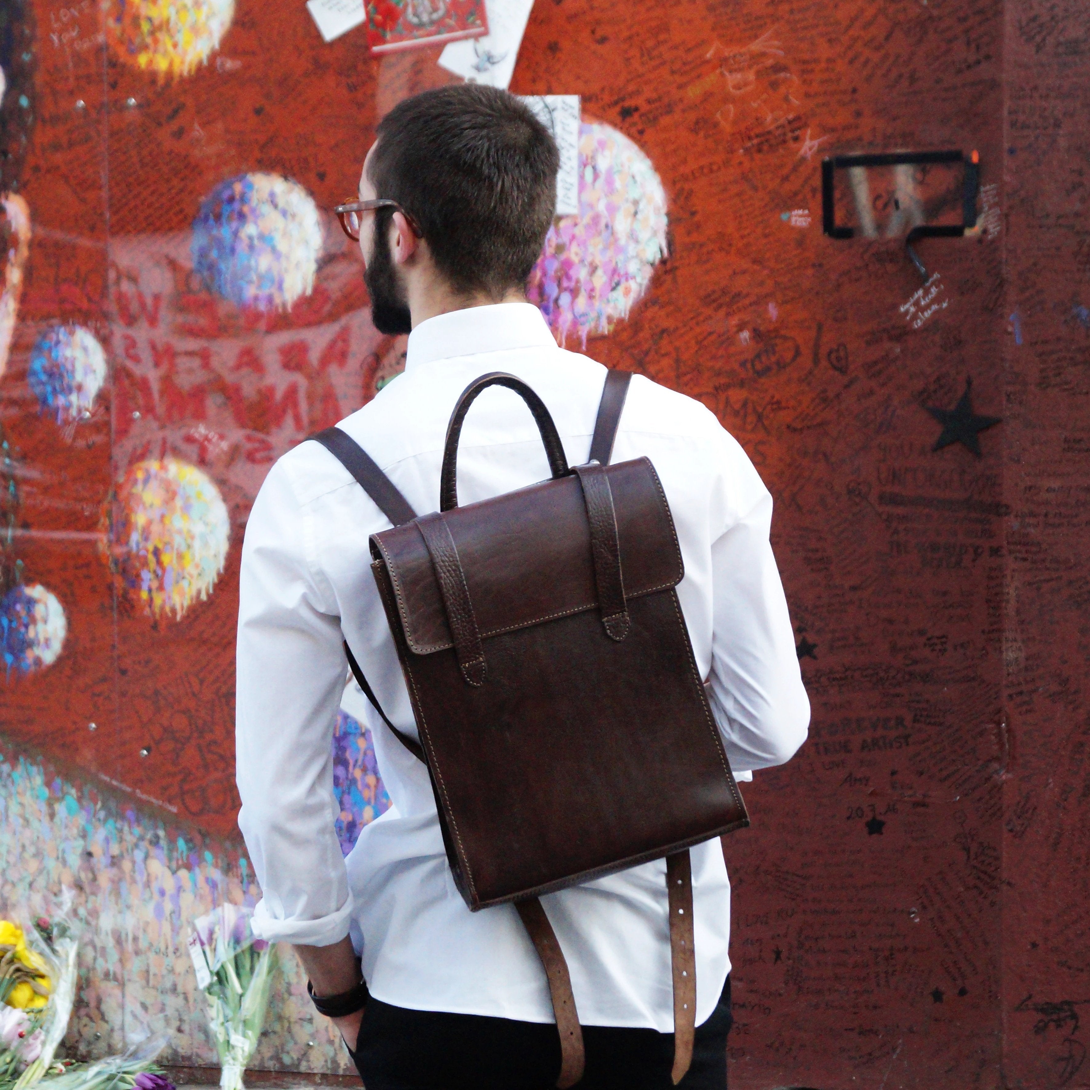 Bowie Backpack - Chocolate-ISMAD LONDON