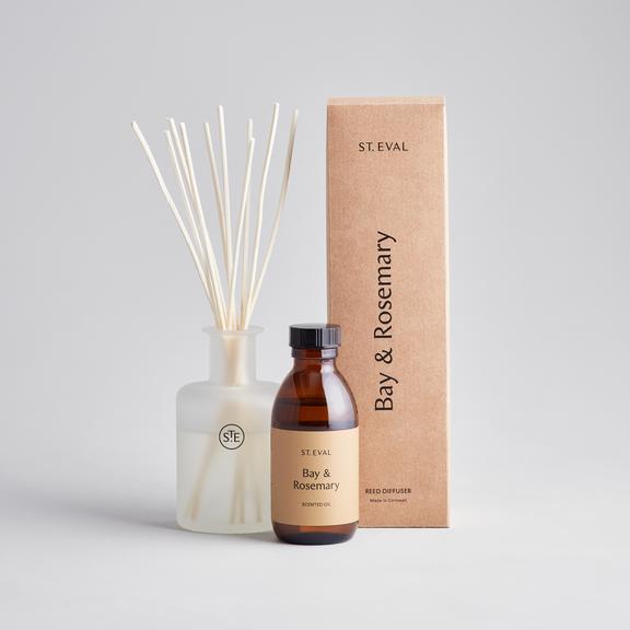 St Eval Reed Diffuser - Bay & Rosemary - Artisan Stories