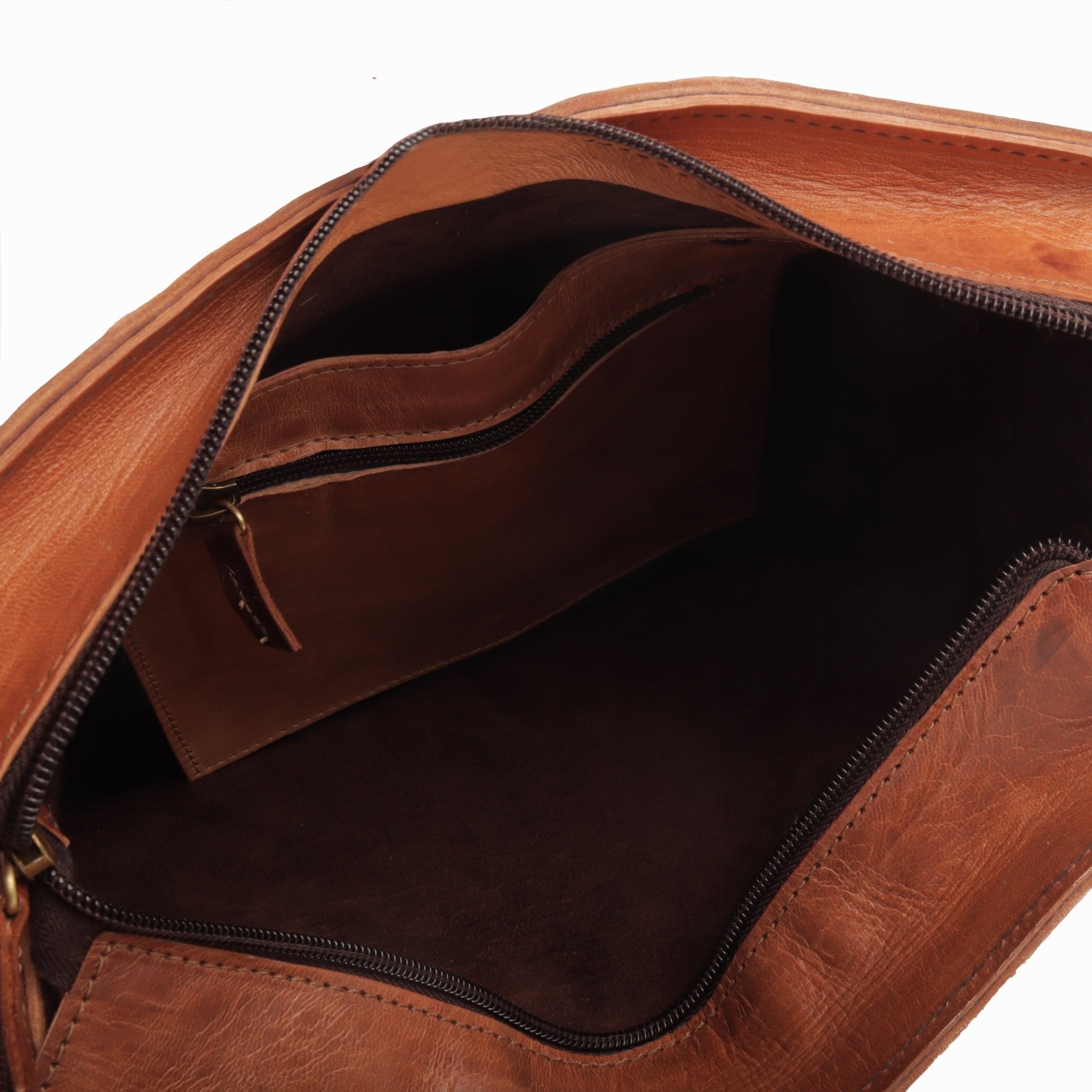 Classic Sofia Leather Tote Bag - Tan - Artisan Stories