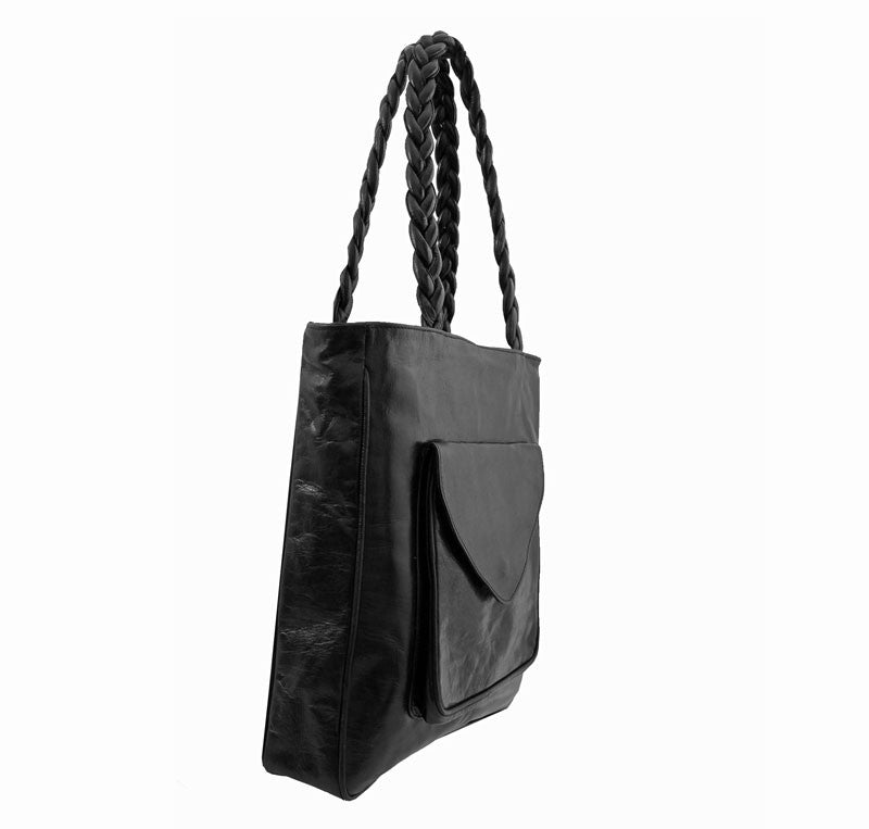Front Enveloppe Tote - handmade leather bags smadlondon