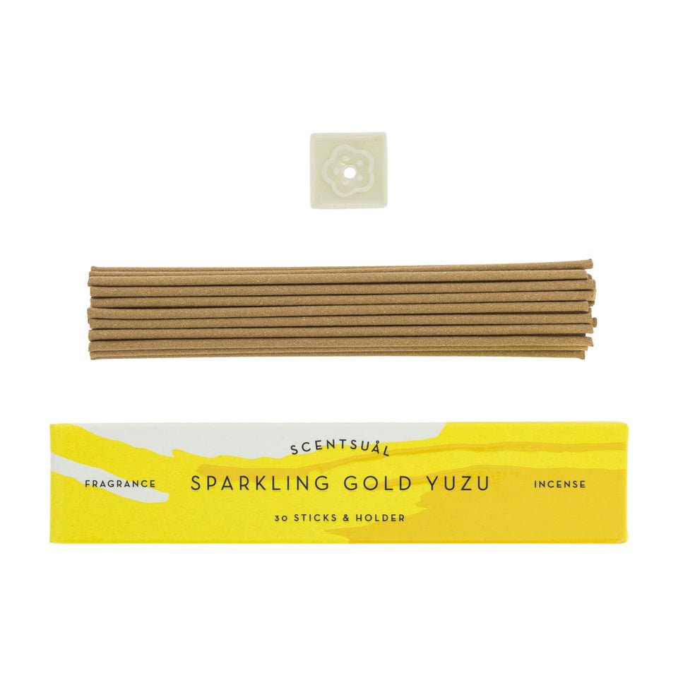 Sparkling Gold Yuzu Scentsual Incense - Artisan Stories