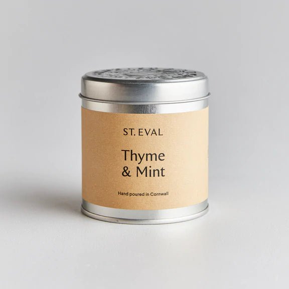 Thyme & Mint Scented Tin Candle - Artisan Stories