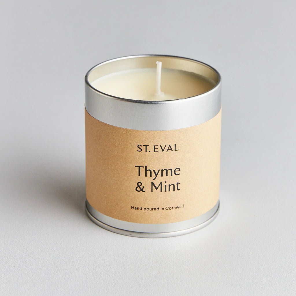 Thyme & Mint Scented Tin Candle - Artisan Stories