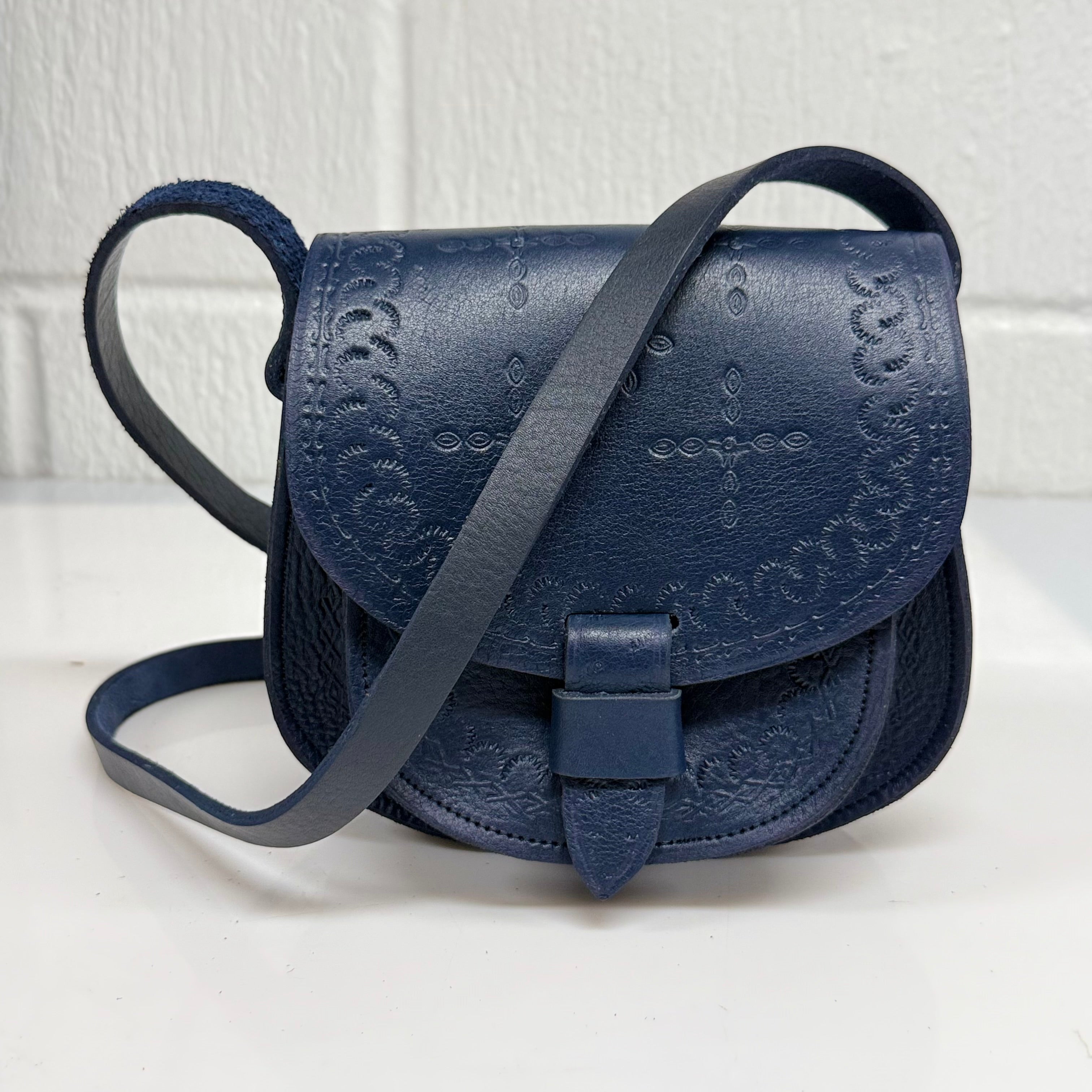 Maya Marteller Leather Saddle Bag